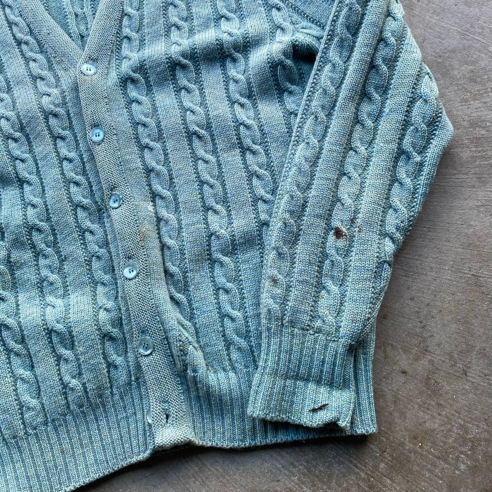 Vintage VINTAGE 60S 70S JANTZEN CARDIGAN GREEN CABLE SWEATER XL USA Size US XL / EU 56 / 4 - 6 Thumbnail