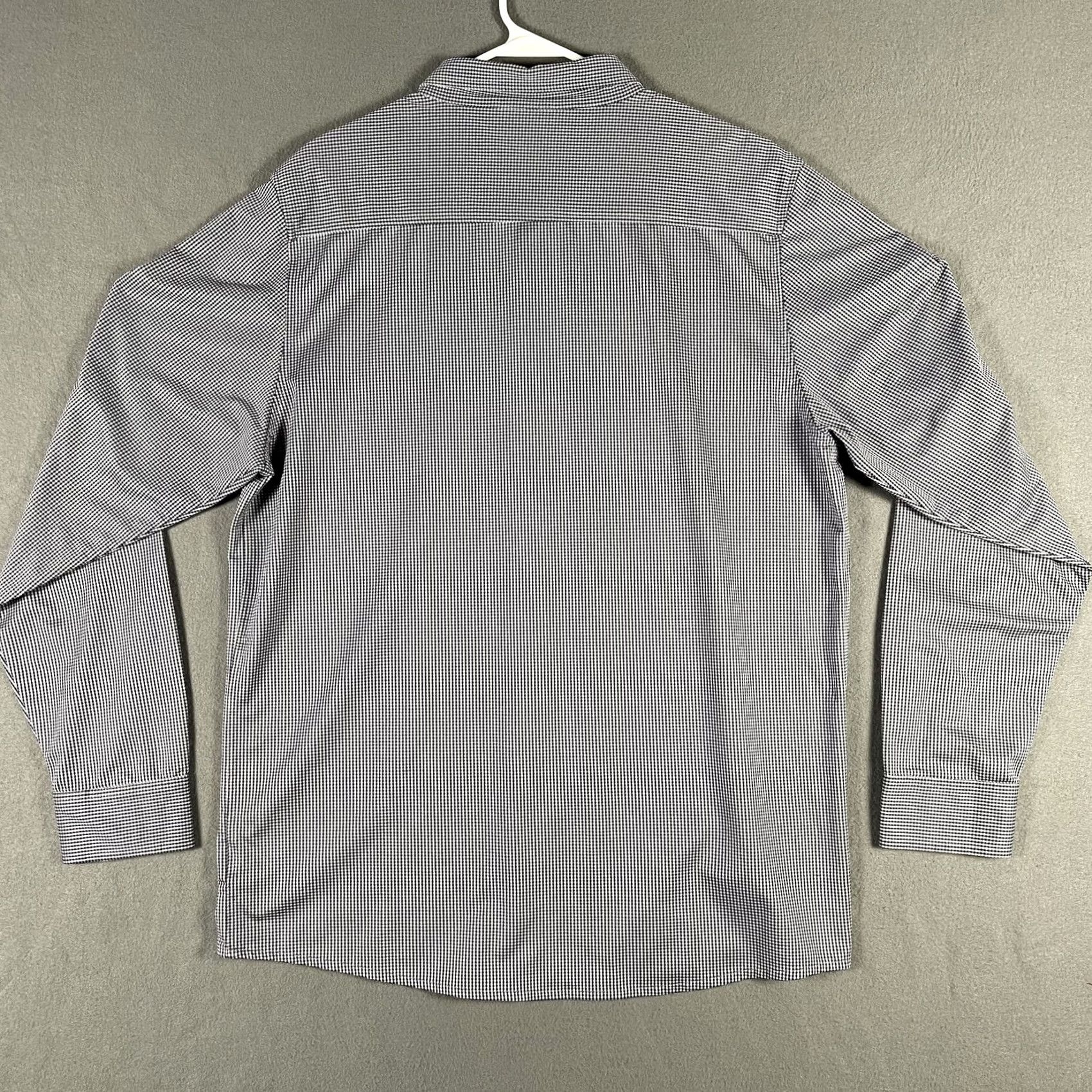 TravisMathew Travis Mathew Shirt Mens XL Blue Micro Check Button Up Long Sleeve Stretch Casual Size US XL / EU 56 / 4 - 4 Thumbnail