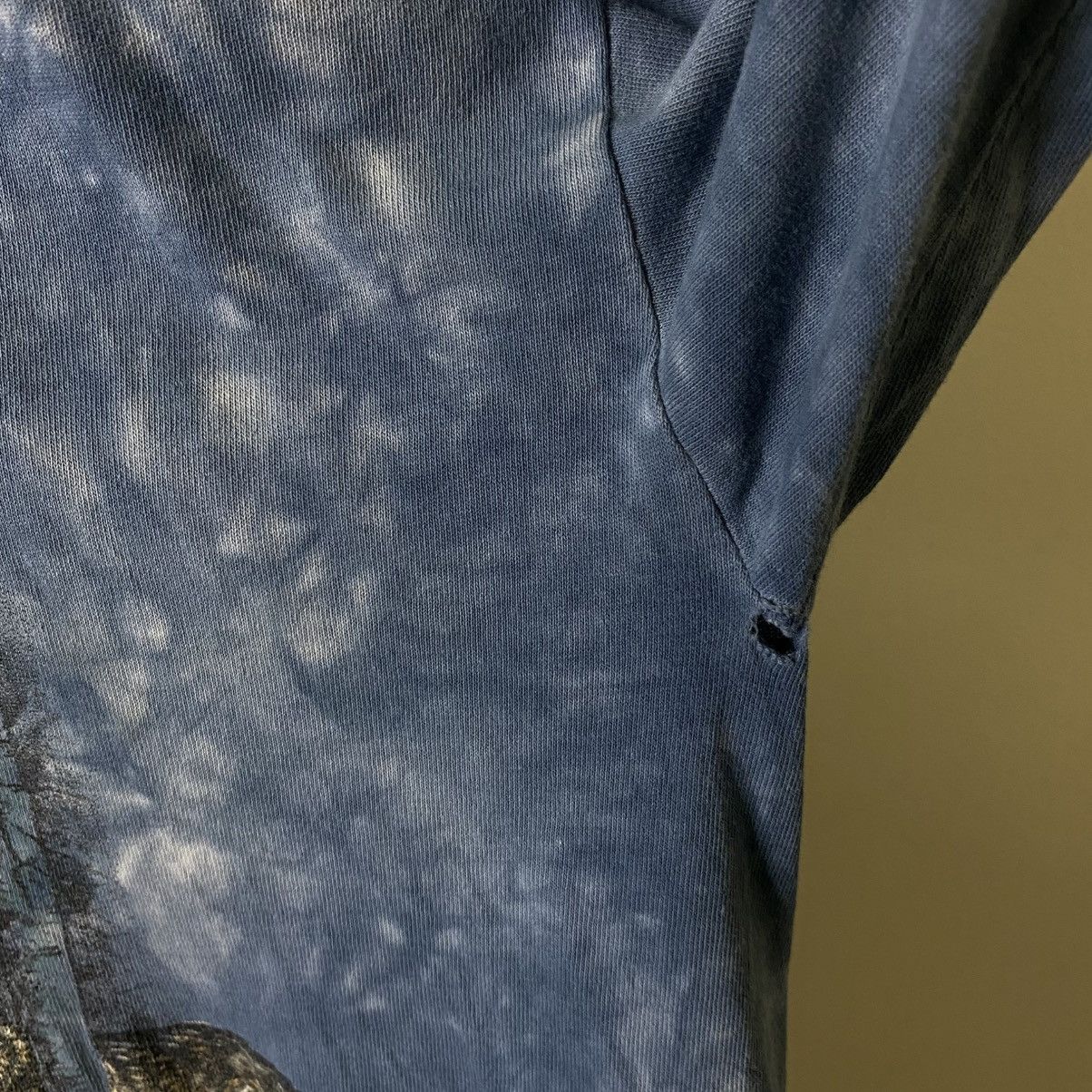 Vintage 1990s Wolf Habitat Tie Dye Liquid Blue Style Tee Size US XL / EU 56 / 4 - 4 Thumbnail