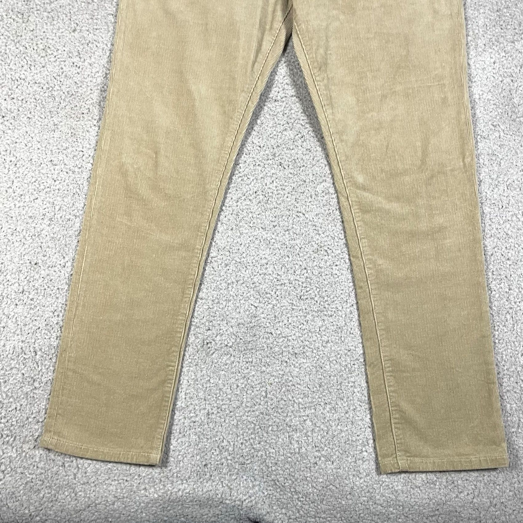 Todd Snyder Todd Snyder Pants Mens 29x30 Beige Corduroy Slim Fit Stretch 5 Pocket Chino Casual Size US 29 - 6 Thumbnail
