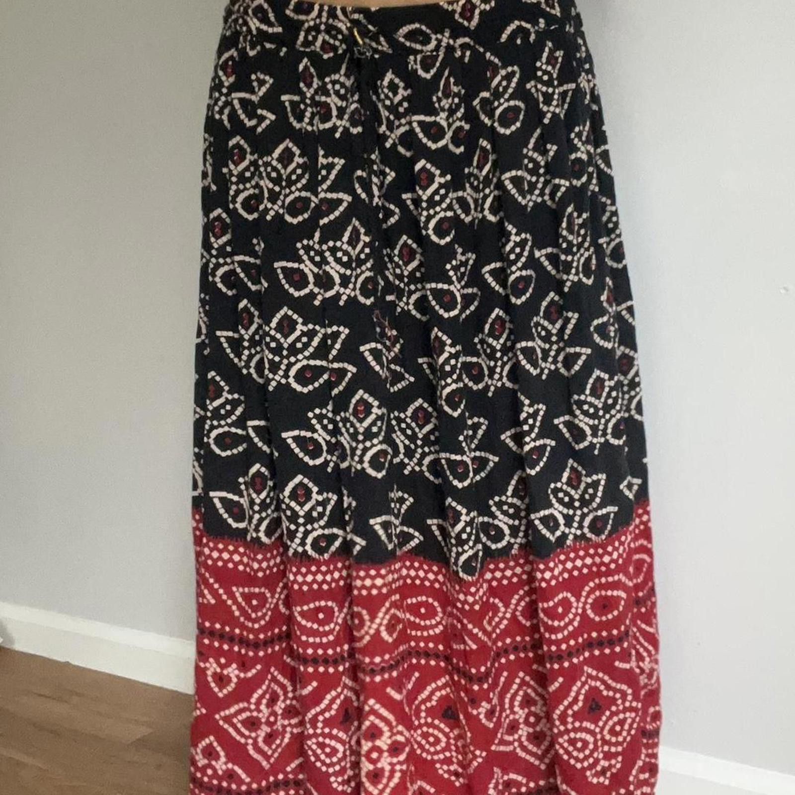 Other Red and black maxi skirt #maxiskirt Size 28" / US 6 / IT 42 - 3 Thumbnail