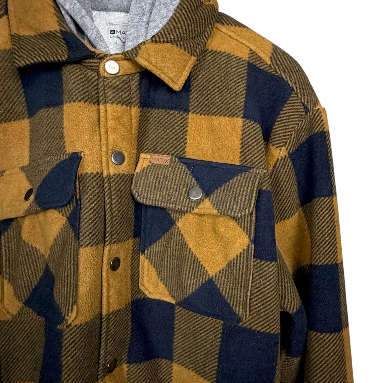 Matix Matix Jacket Men’s Large Plaid Sherpa Lined Snap Flannel Size US L / EU 52-54 / 3 - 4 Thumbnail