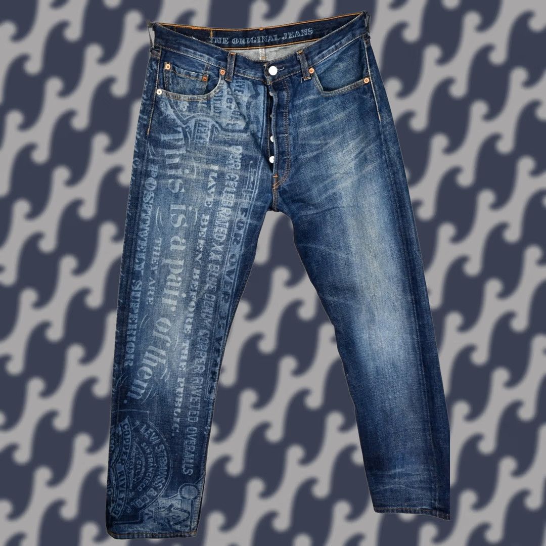 Levi's Levi's 501 Jeans 130th Anniversary Limited Edition Men W34 L32 Jeans Blue 5-Pocket Design Vintage No N/A Size US 34 / EU 50 - 1 Thumbnail