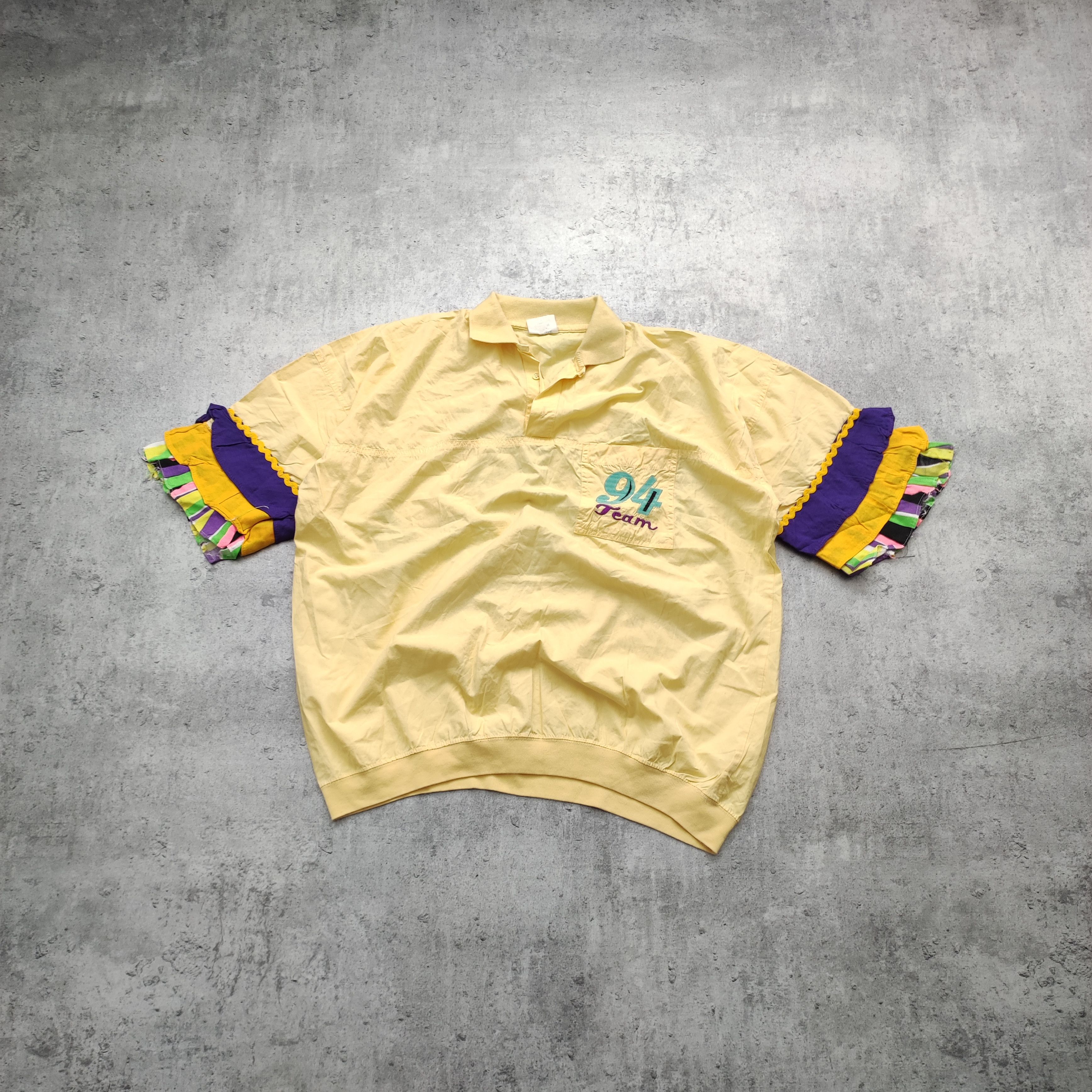 MLB × Vintage Vintage RARE 90s Avant Garde MLB 94' Team Yellow Jersey Size US XL / EU 56 / 4 - 2 Thumbnail