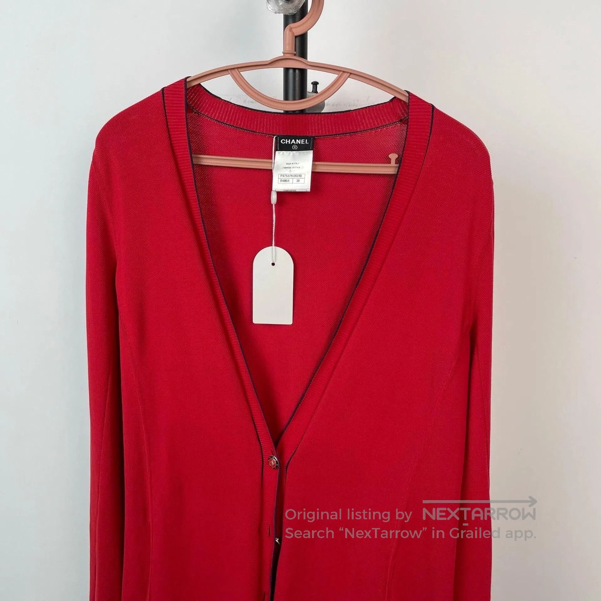 Chanel Chanel Cardigan Size 38 Red. Size S / US 4 / IT 40 - 3 Thumbnail