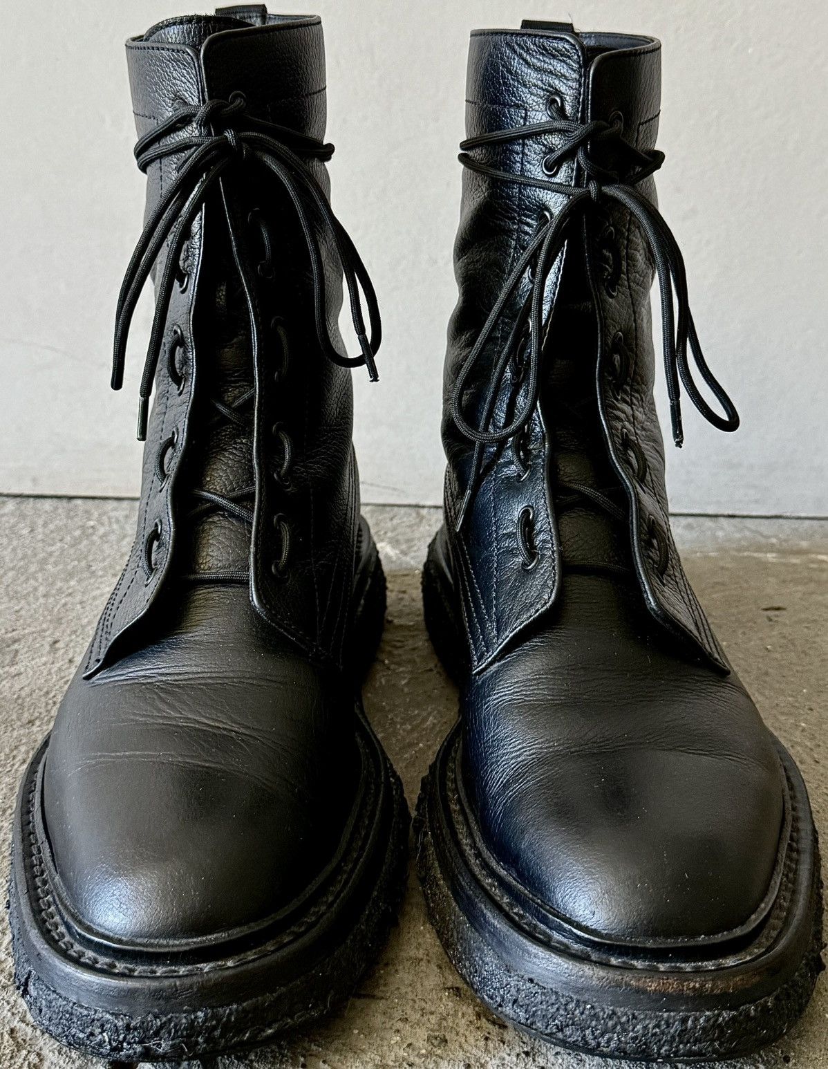 Dior Dior - Hedi Slimane - AW07 “Navigate”- Leather Combat Boots Size US 9 / EU 42 - 2 Thumbnail