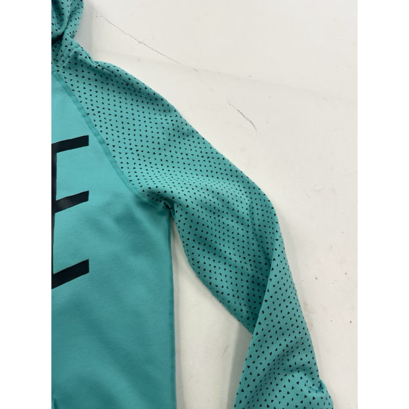 Nike Nike Hoodie Pullover Womens XS Green Turquoise Long Sleeve Dri-Fit Activewear Size XS / US 0-2 / IT 36-38 - 3 Thumbnail