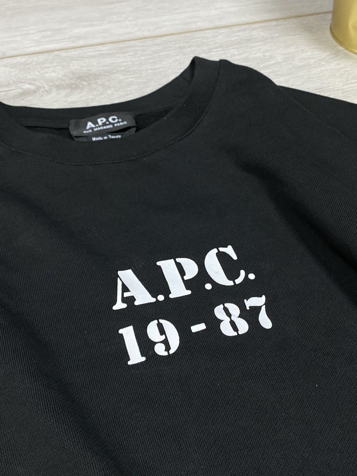A.P.C. A.P.C. 1987 sweatshirt big logo Rue madame Paris Size US S / EU 44-46 / 1 - 2 Thumbnail