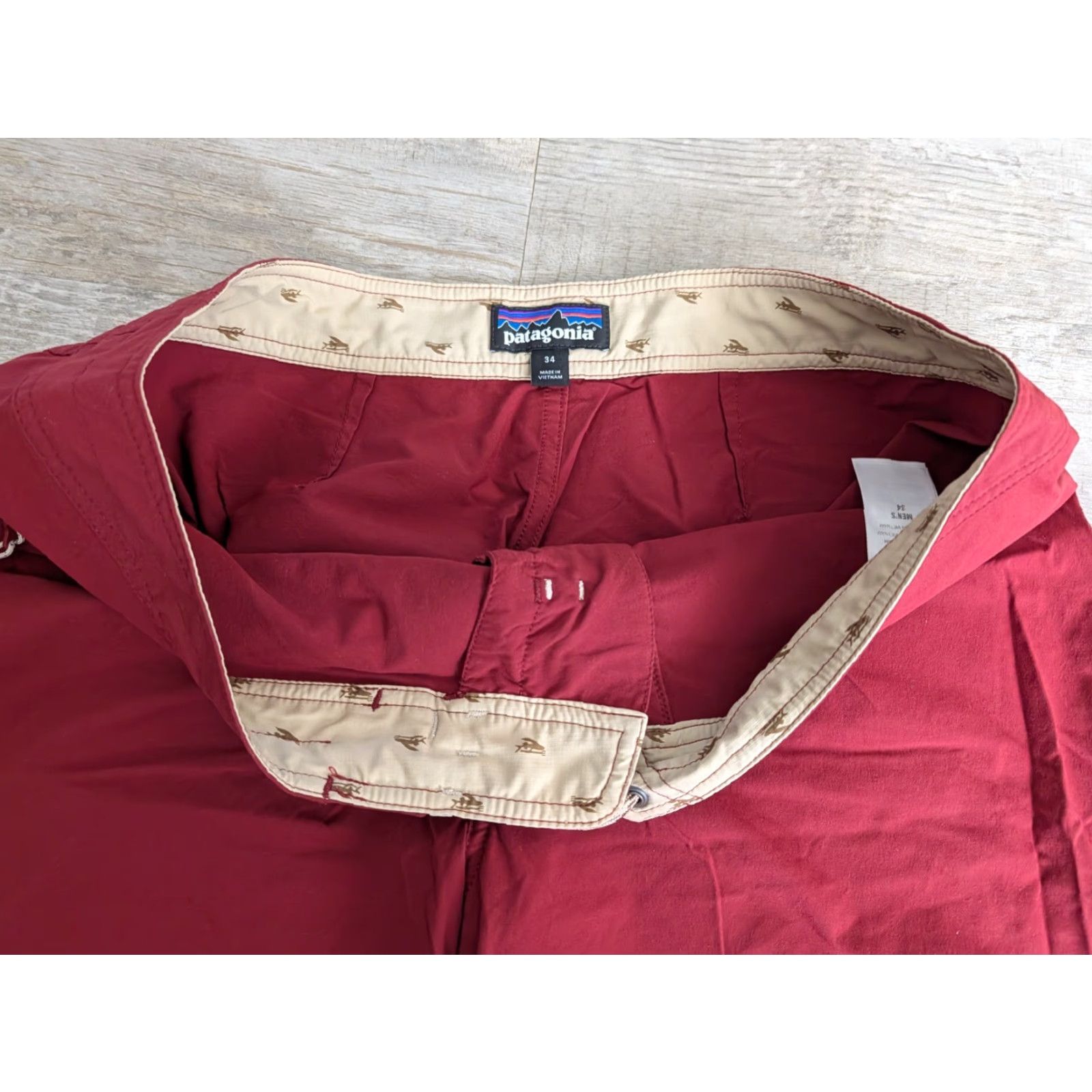 Patagonia Patagonia Board Shorts Wavefarer Mens 34 Dark Red Stretch Drawstring Pockets Quick Dry Beach Outdoor 90s? Size US 34 / EU 50 - 6 Thumbnail