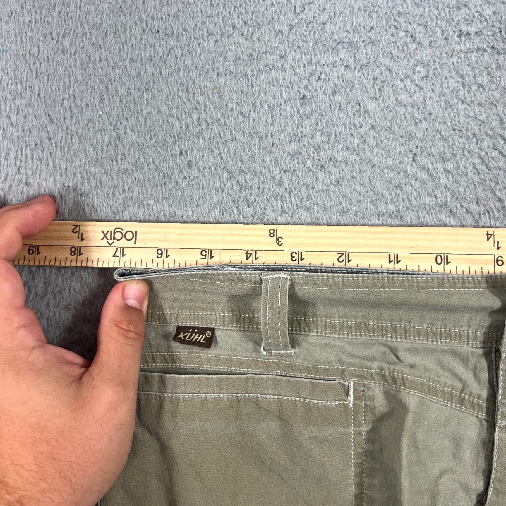 Vintage Kuhl Women's Skirt 12 Short A-Line Casual Pockets Cotton Nylon Spandex Gray Modern Outdoor Summer Size 34" / US 12 / IT 48 - 7 Thumbnail