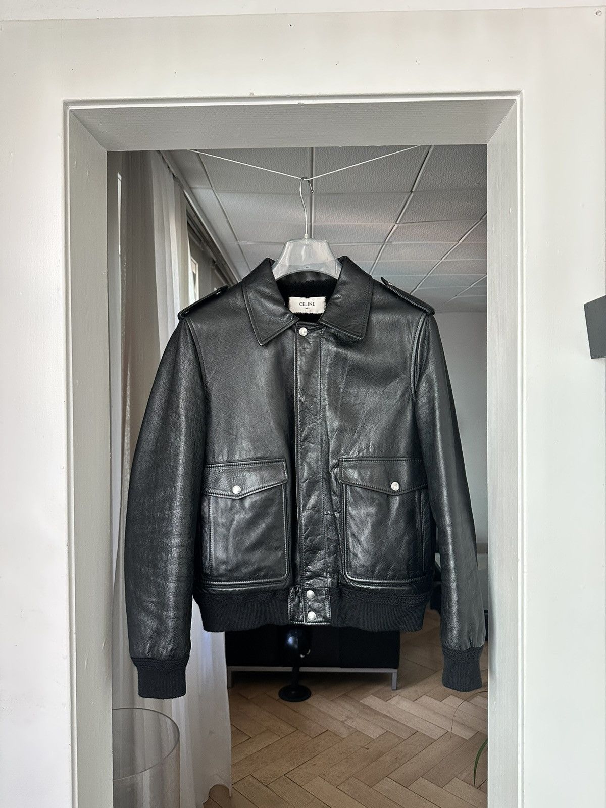 Celine Celine Aviator Jacket lambskin by Hedi Slimane Size US M / EU 48-50 / 2 - 3 Thumbnail