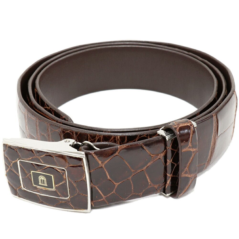 Other Other Takeo Nishida Crocodile Belt Leather Belt DUTY FREE for USA Size ONE SIZE - 1 Thumbnail