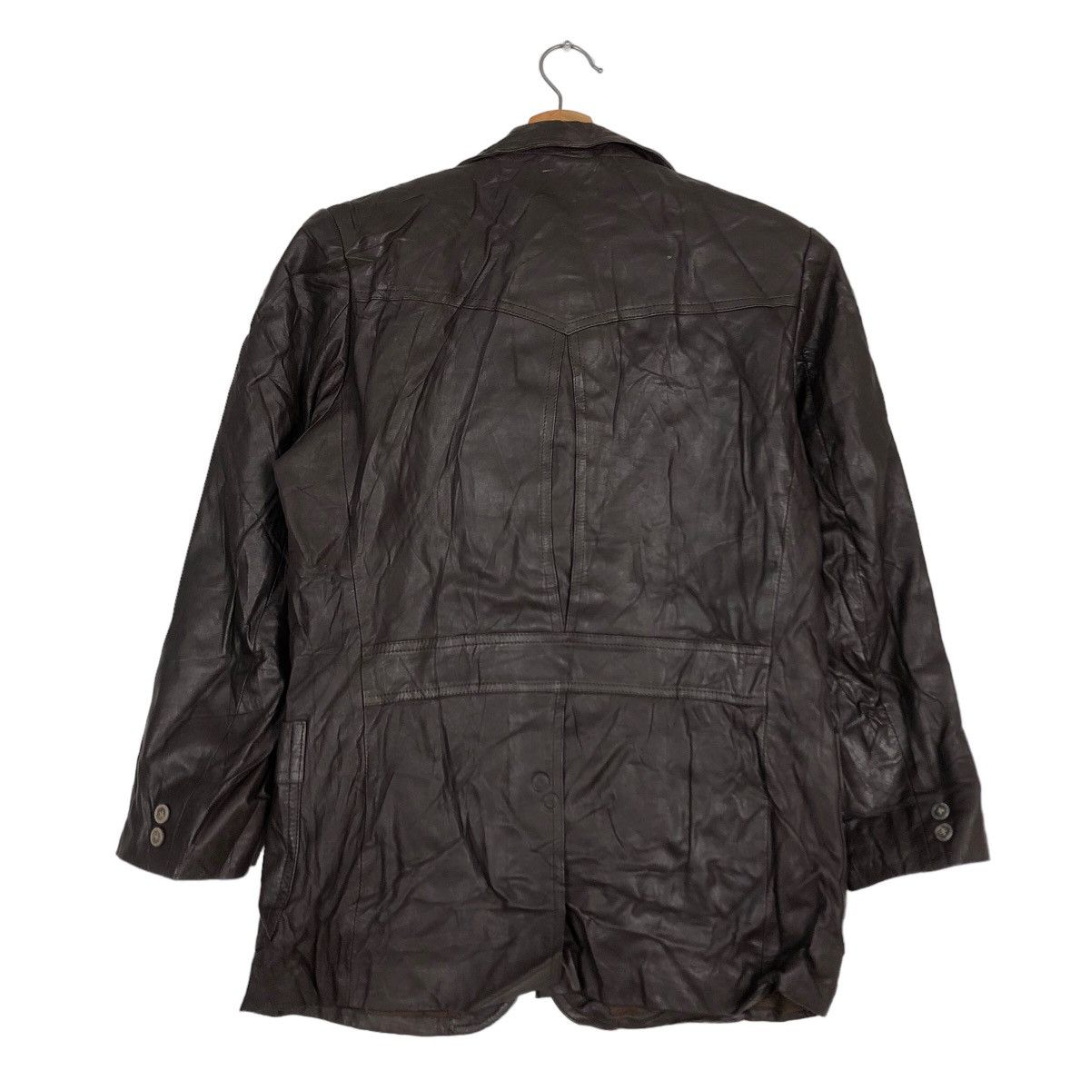 Genuine Leather 🔥90’s Double Breast Genuine Leather Jacket Rick Owens Size US L / EU 52-54 / 3 - 8 Thumbnail