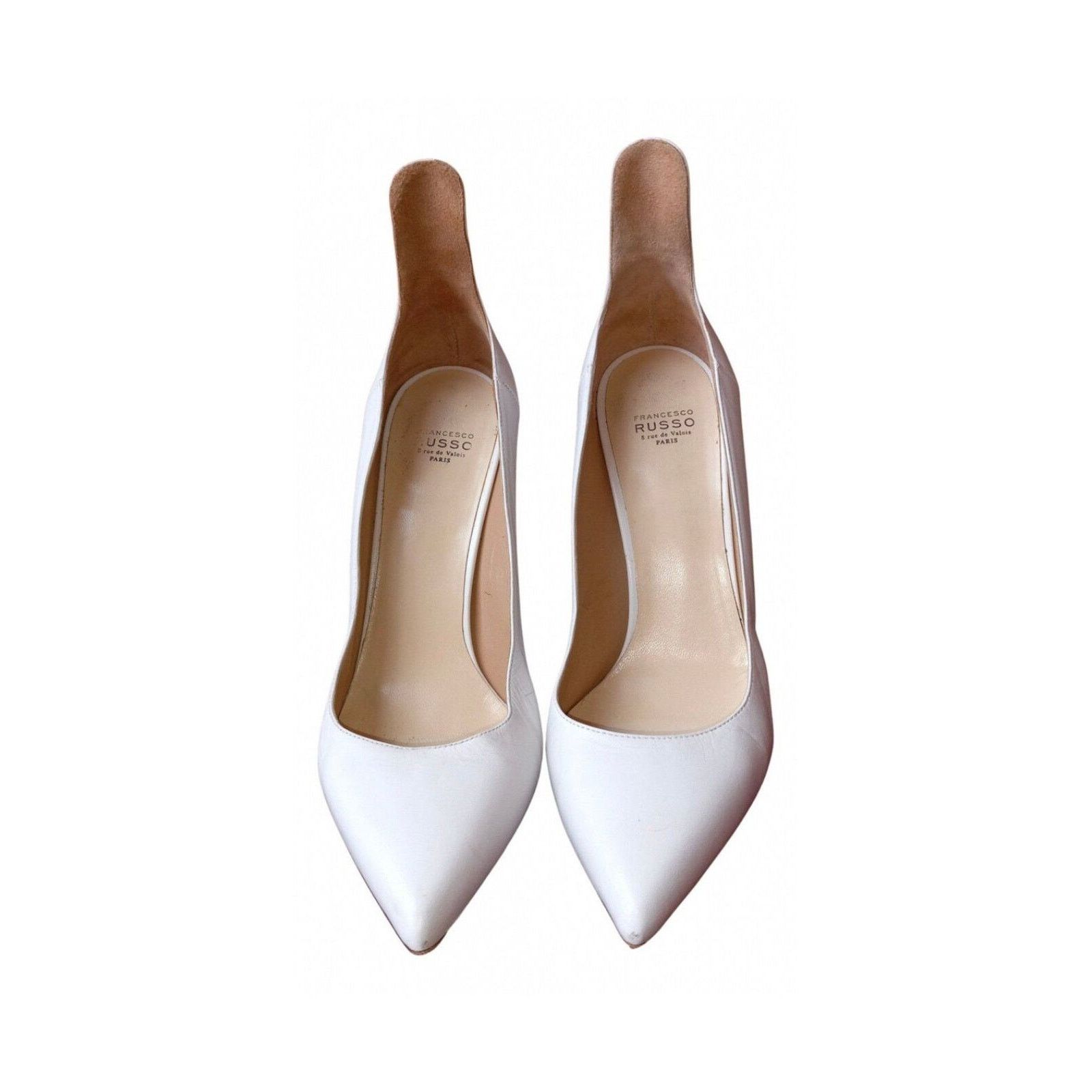 Francesco Smalto Francesco Russo Smooth Leather Pointed Toe Stiletto 9.5 Size US 9.5 / IT 39.5 - 1 Thumbnail