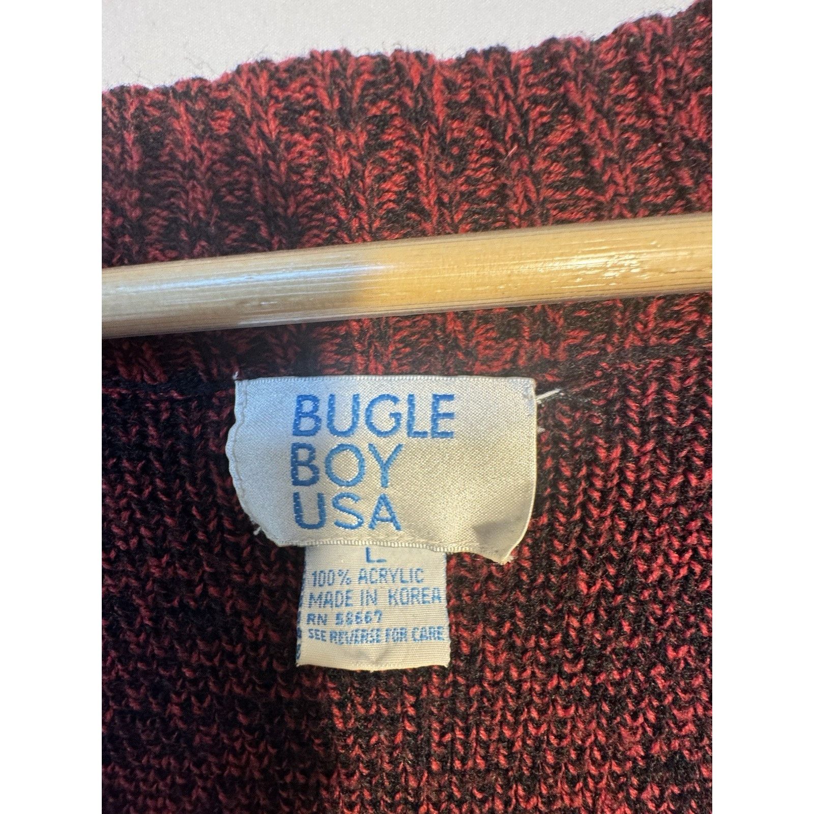 Bugle Boy Vintage Bugle Boy Cardigan Sweater Knit USA Grunge 90s L Size US L / EU 52-54 / 3 - 2 Thumbnail