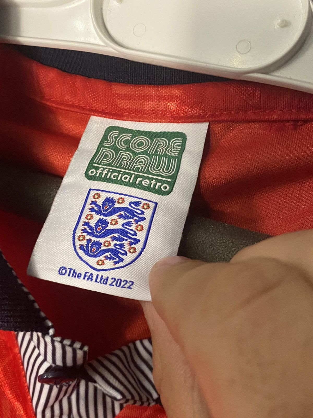Other UK × Vintage Vintage England Score Draw Soccer Jersey National Team Size US S / EU 44-46 / 1 - 2 Thumbnail