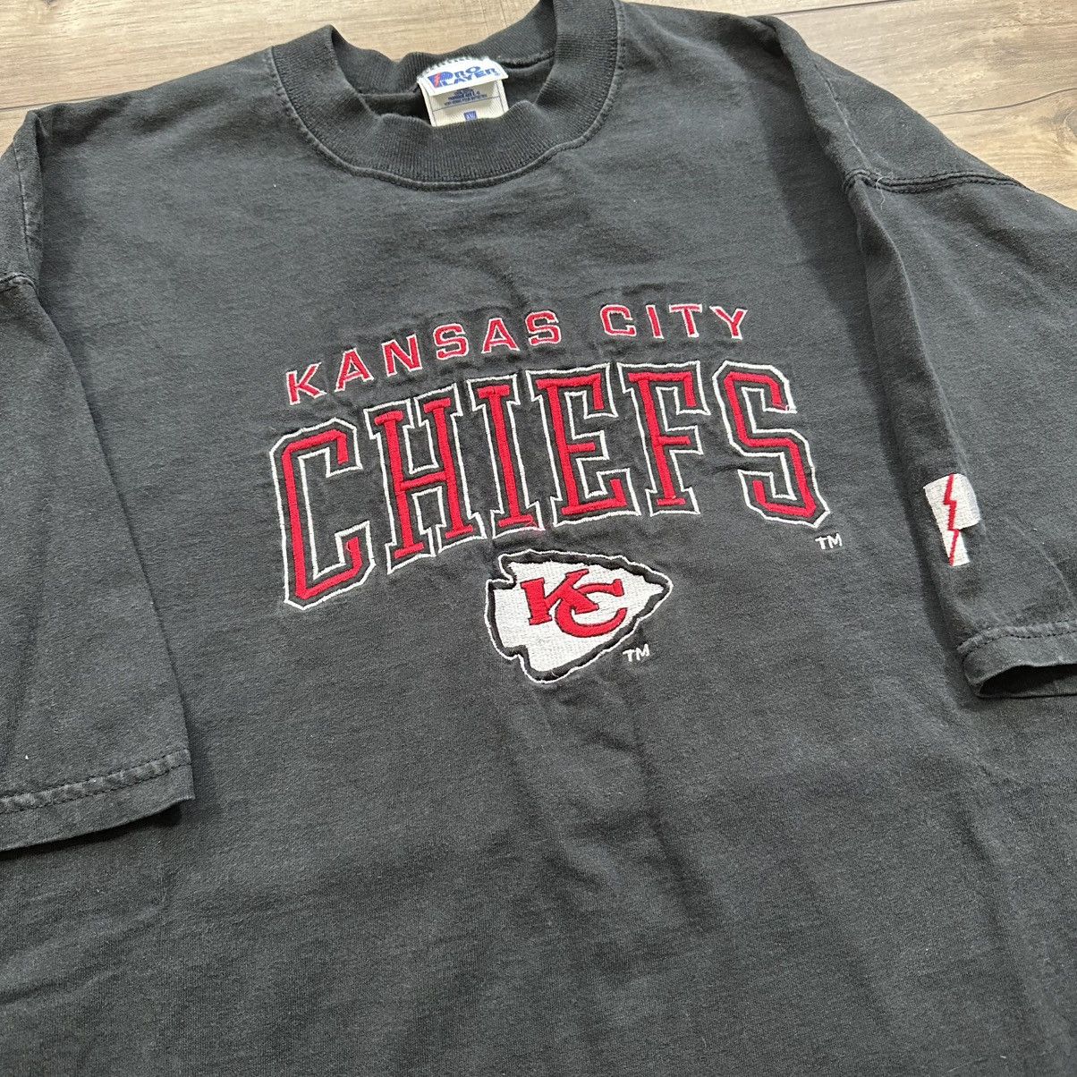 Pro Player Vintage 90s Pro Player Kansas City Chiefs Embroidered Tee Size US XXL / EU 58 / 5 - 5 Thumbnail