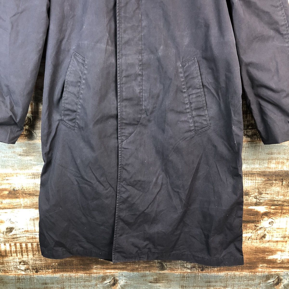 Vintage Vintage military Black Raincoats jacket #A2546 Size US L / EU 52-54 / 3 - 6 Thumbnail
