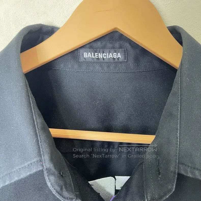 Balenciaga Balenciaga size 40 Fake two-piece button-down shirt jacket Size M / US 6-8 / IT 42-44 - 3 Thumbnail