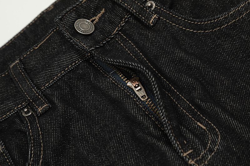 Jean American-style washed retro black straight leg jeans for men Size US 32 / EU 48 - 4 Thumbnail