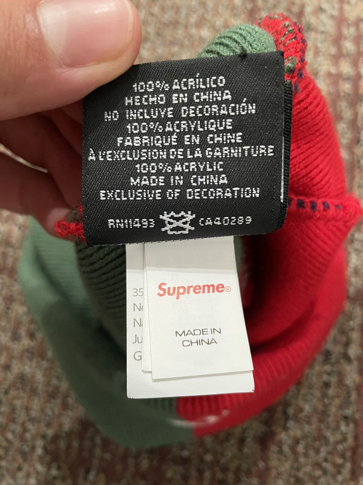 Supreme Supreme New Era Box Logo Beanie FW24 Size ONE SIZE - 3 Thumbnail