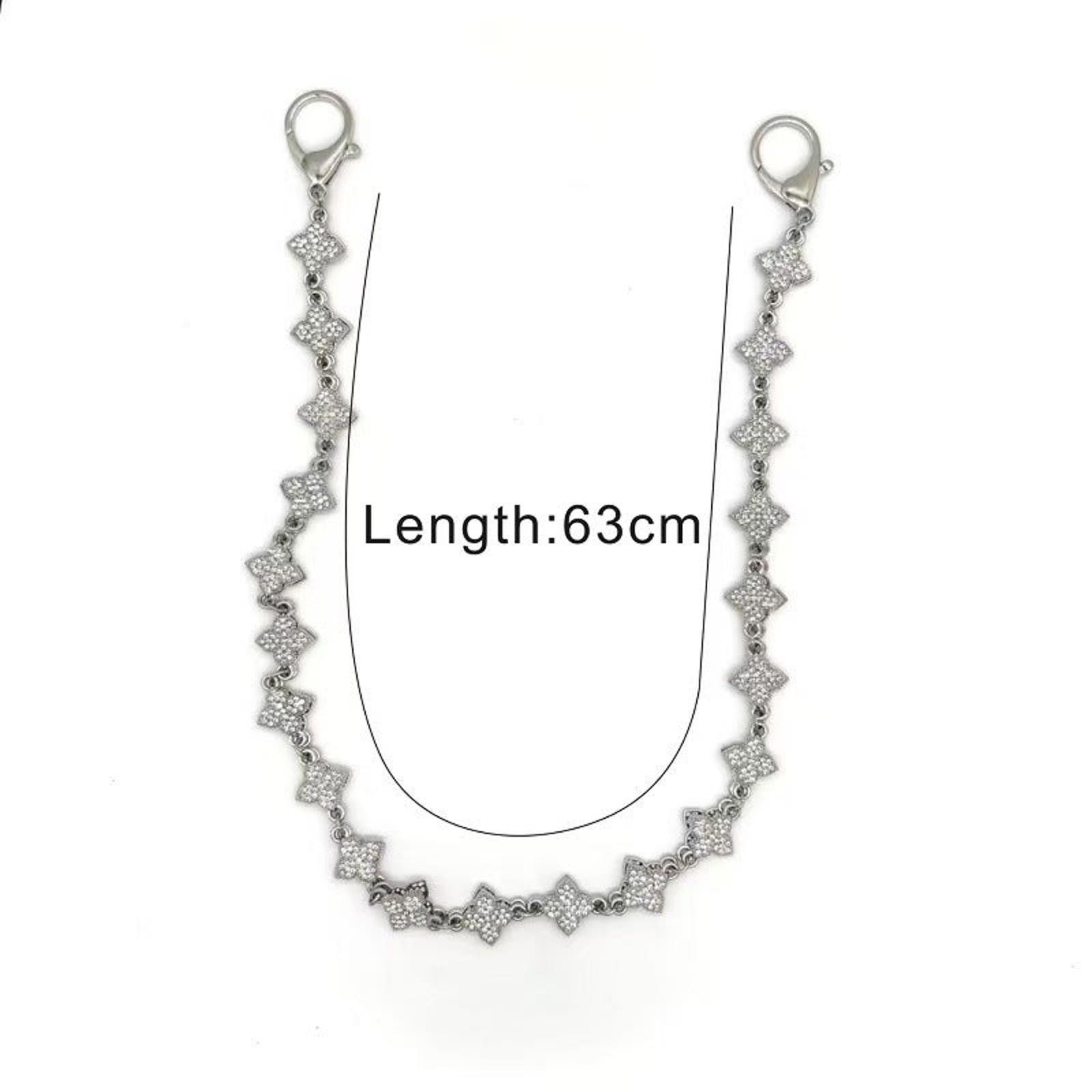 Jewelry Silver Men's Chain Accessory with Clasp, Stylish Chain Size ONE SIZE - 5 Thumbnail