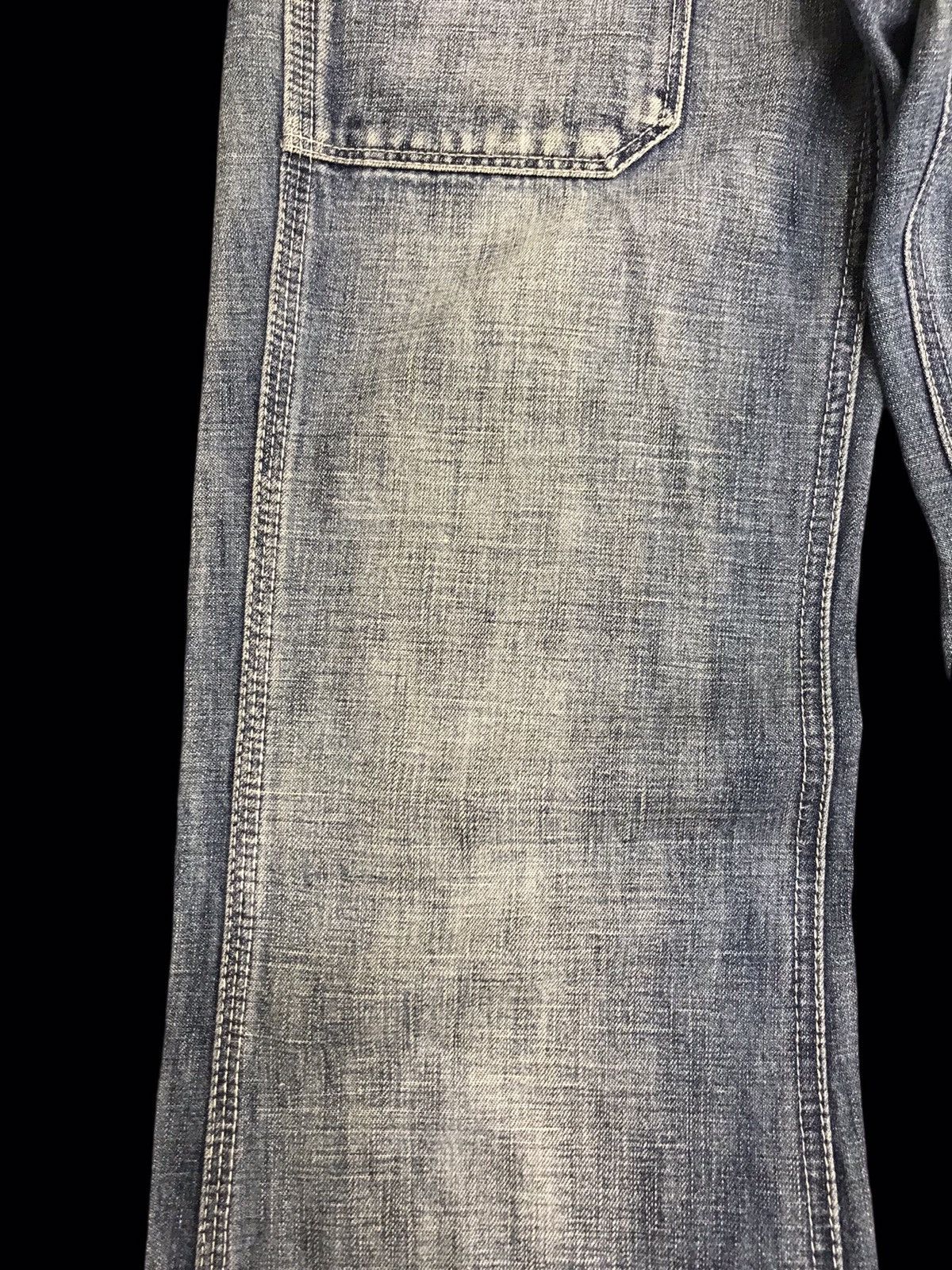 Japanese Brand 💥BELL BOTTOM💥BACK NUMBER LIGHT LOW RISE BAKER DENIM F415 Size US 30 / EU 46 - 6 Thumbnail