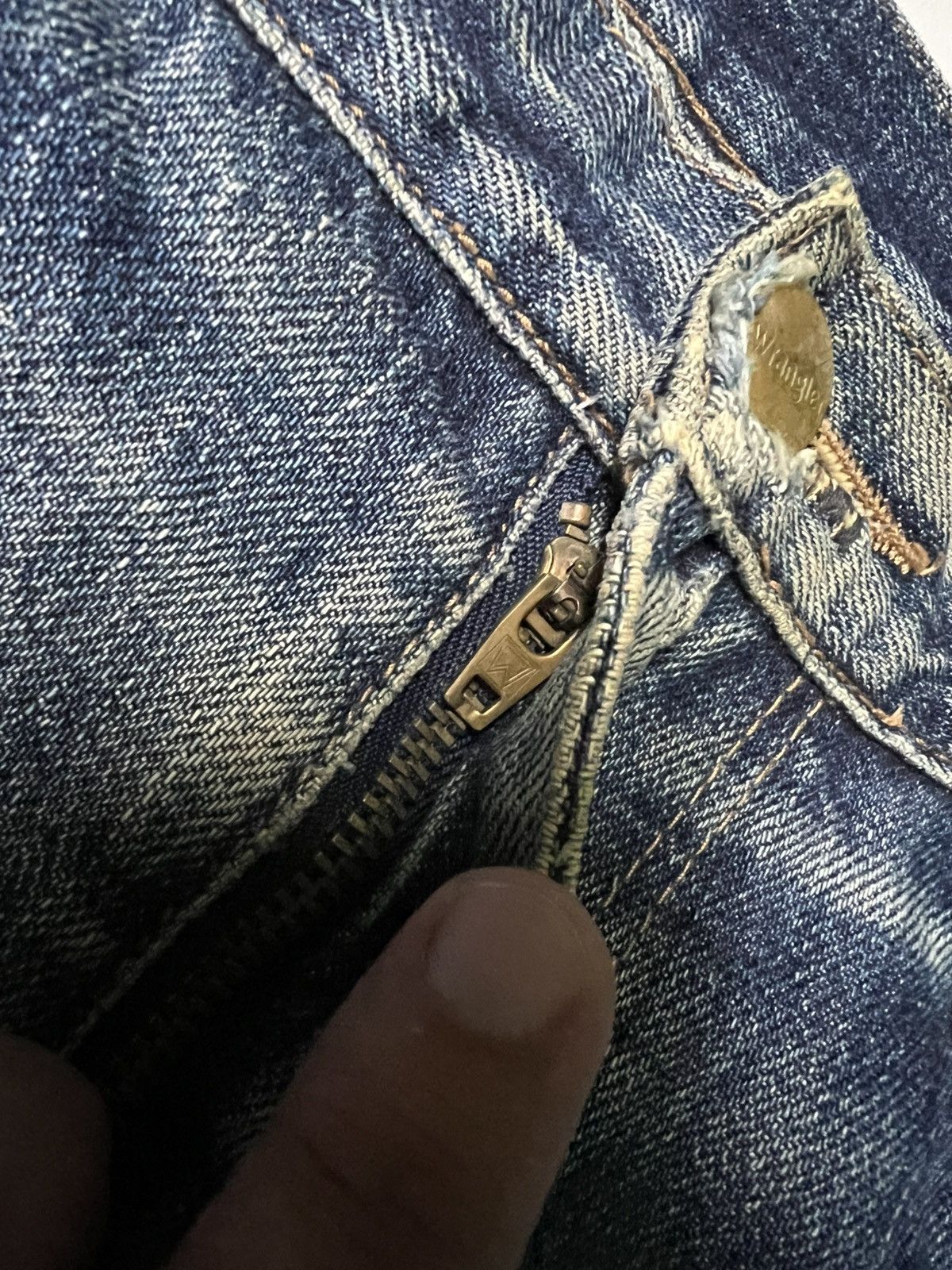 If Six Was Nine × Vintage × Wrangler 💥Baggy💥Vintage 90’s Wrangler Distress Washed Jean Size US 34 / EU 50 - 12 Thumbnail