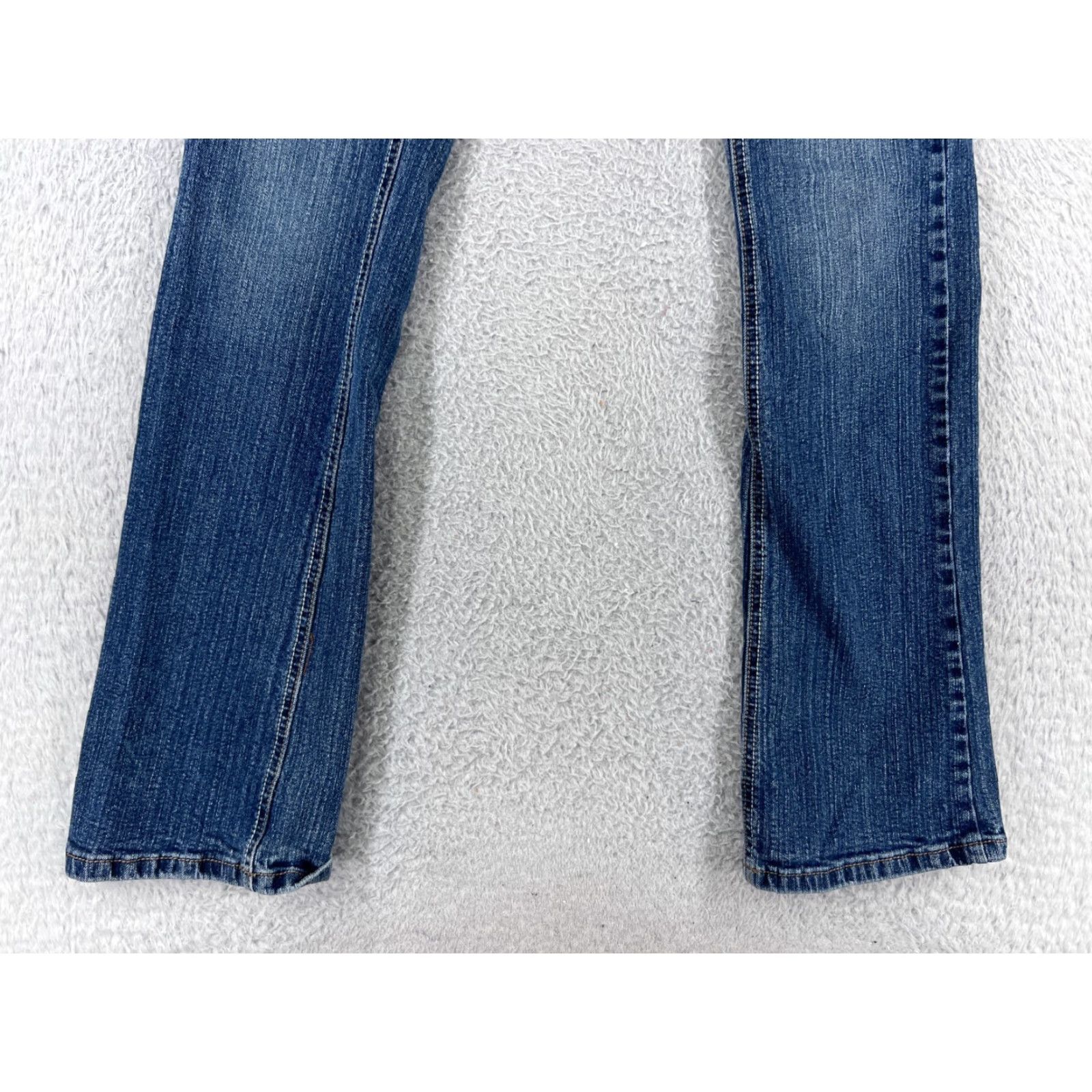 Vintage Rue21 Jeans Womens 5 Blue Denim Bootcut Cotton Blend Stretch Embroidered Size 27" / US 4 / IT 40 - 6 Thumbnail