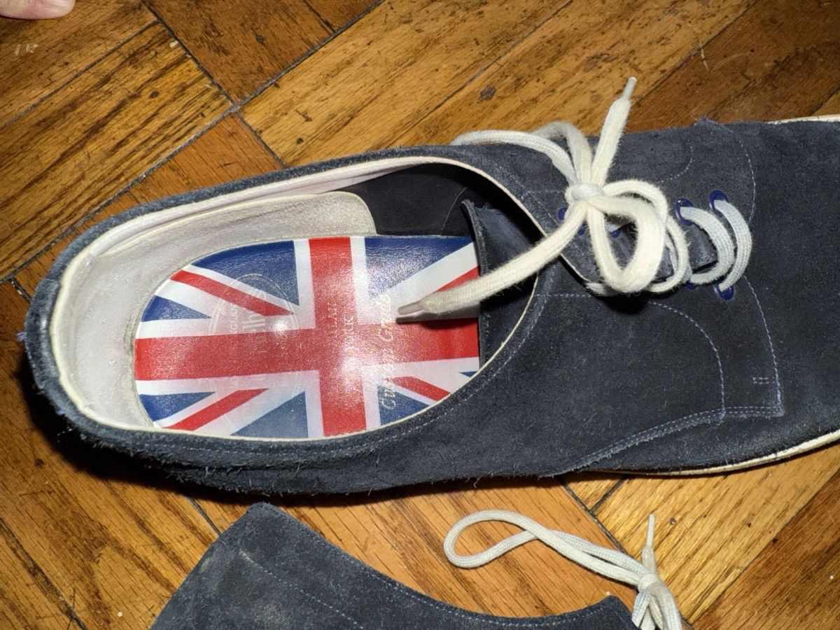 Church's Church’s London Special Edition Navy Suede Derby Shoes UK9 Size US 10 / EU 43 - 4 Thumbnail