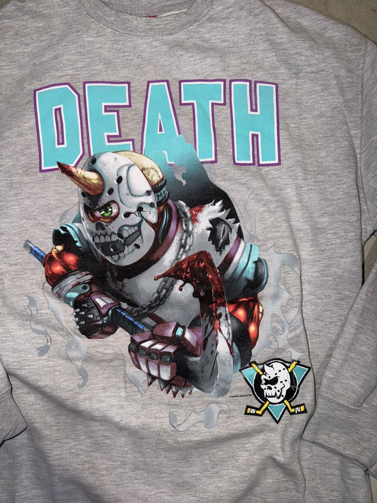 Mishka Vintage Y2K Mishka NYC Death Adders Hockey Graphic Crewneck Size US XL / EU 56 / 4 - 2 Thumbnail