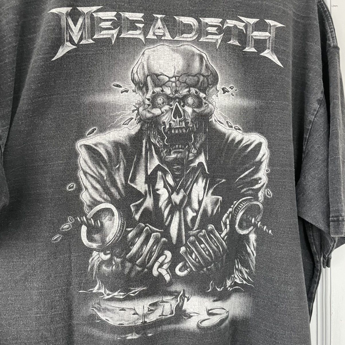 Band Tees × Megadeth × Vintage Vintage Y2K Megadeth Vic Rattleheaded Band Tee Size US XXL / EU 58 / 5 - 9 Thumbnail