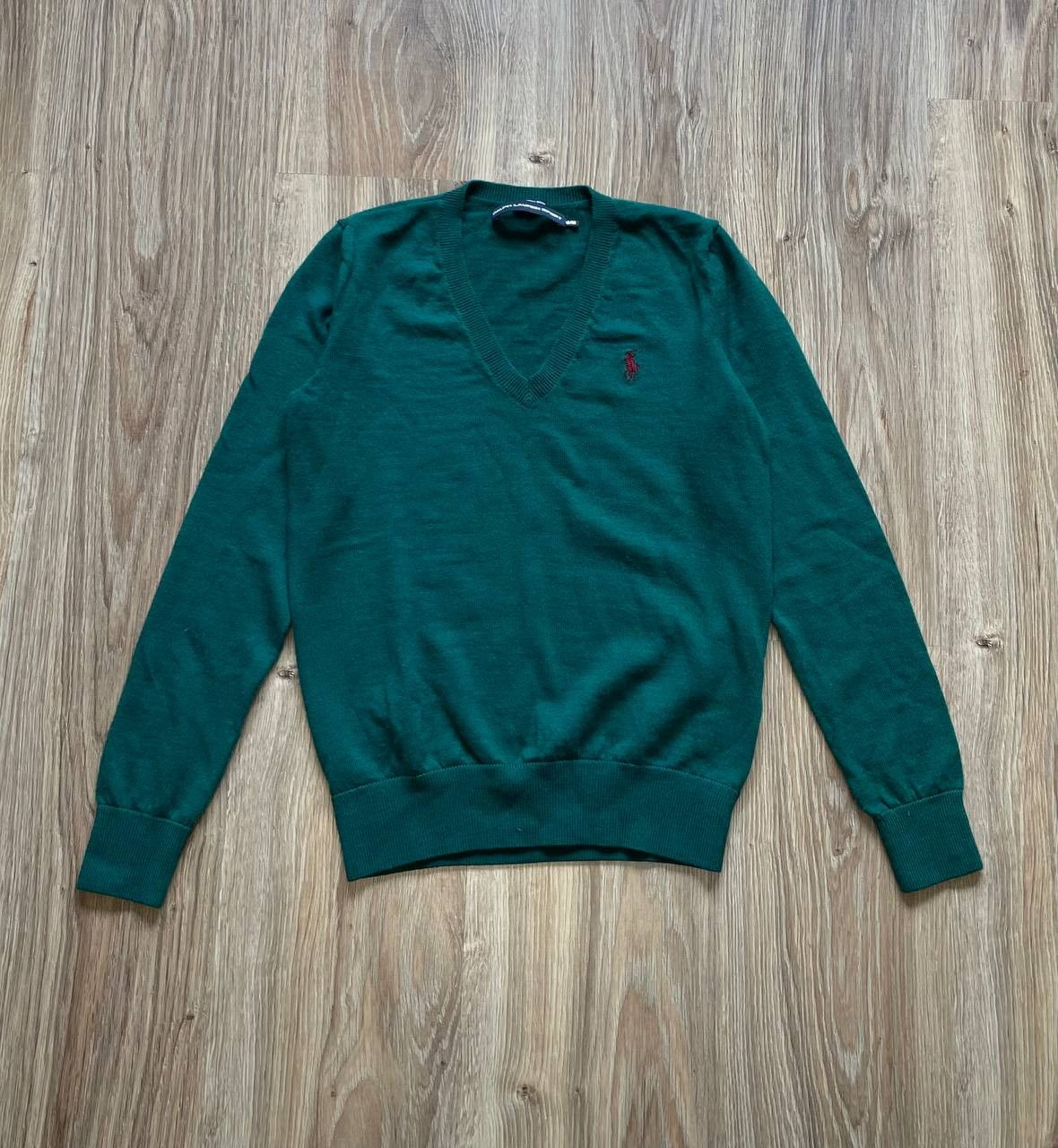 Polo Ralph Lauren Ralph Lauren Sport Jumper Merino Wool, Green V-neck Size M Size M / US 6-8 / IT 42-44 - 1 Thumbnail