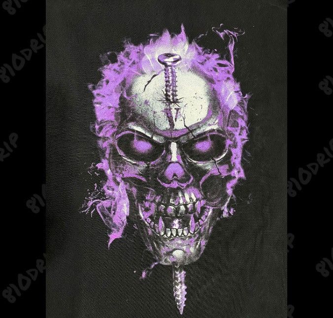Vlone Vlone Purple Skully Hoodie (M) Size US M / EU 48-50 / 2 - 3 Thumbnail