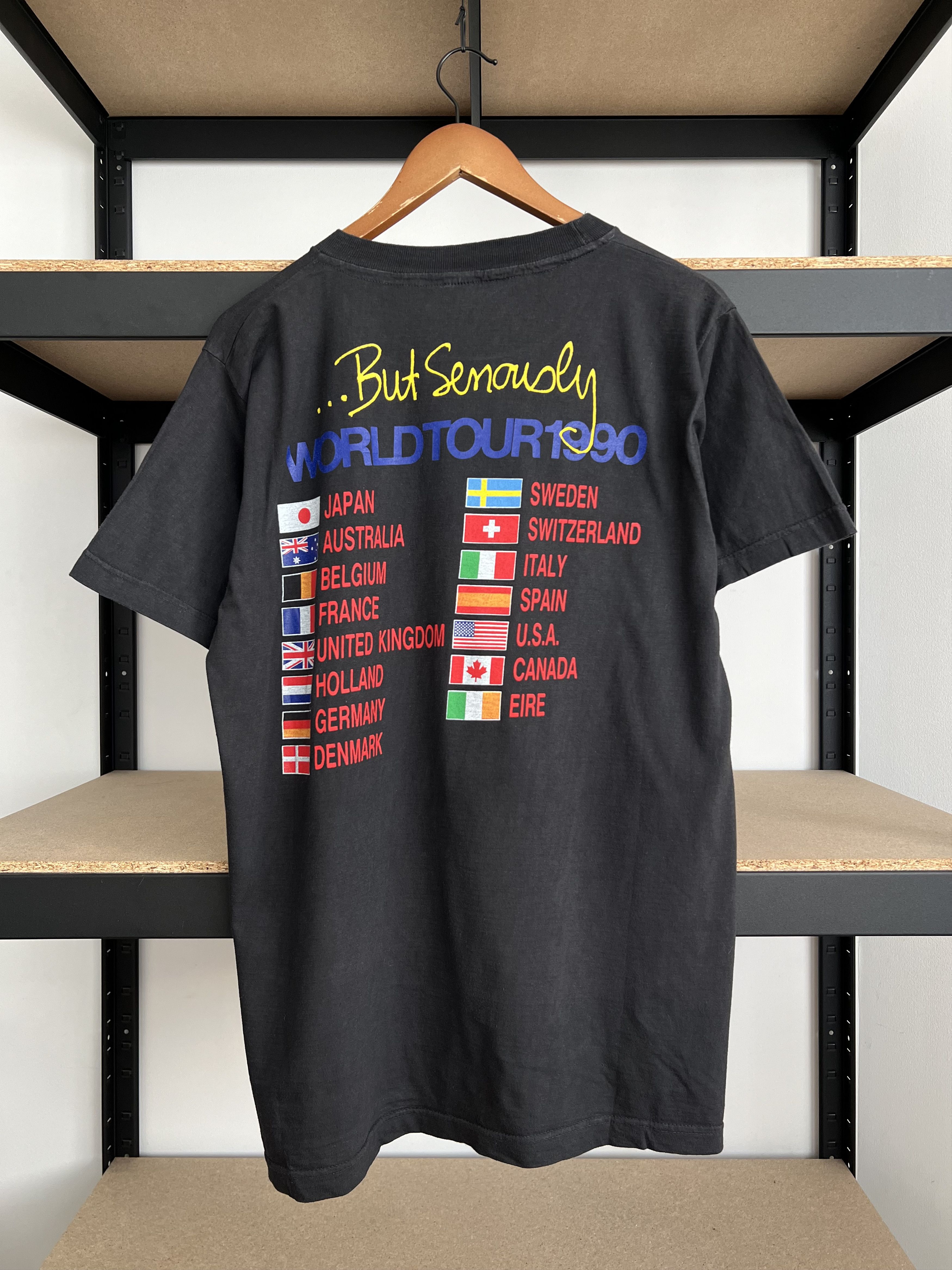 Band Tees Vintage 1990 Phil Collins But Seriously World Tour T-shirt Size US L / EU 52-54 / 3 - 2 Thumbnail
