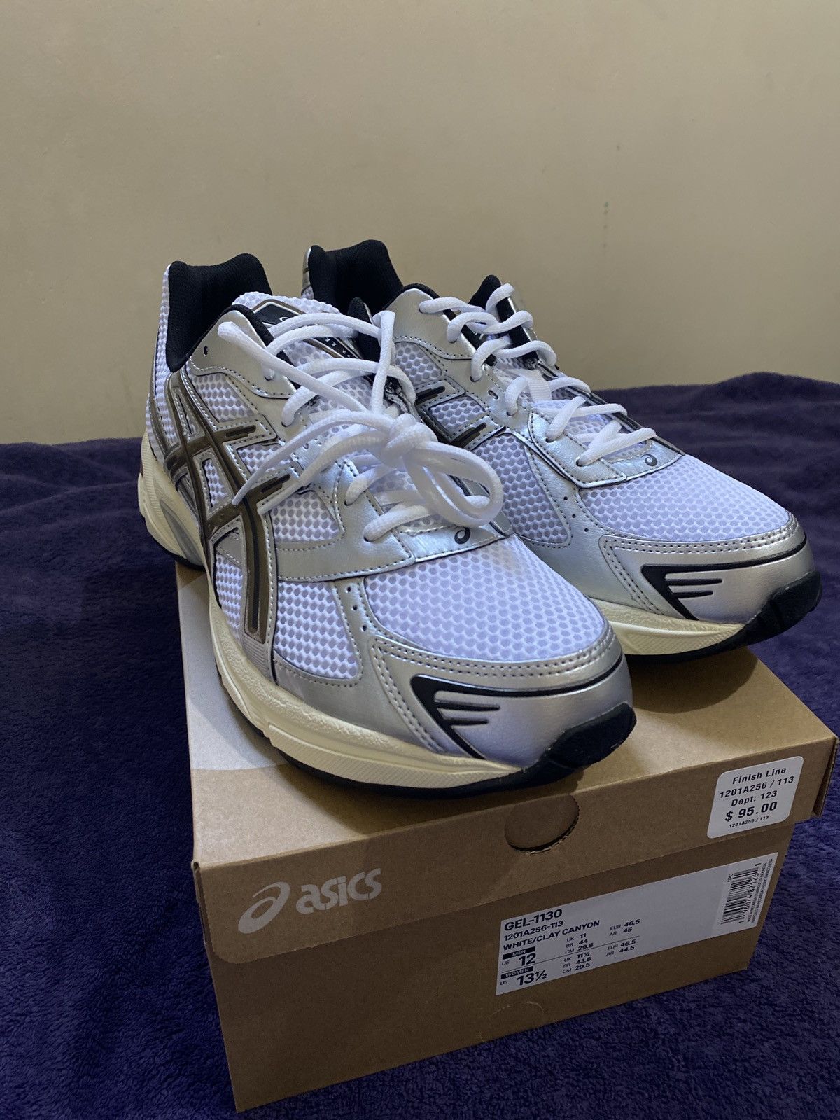 Asics ASICS Gel-1130 White Clay Canyon Size US 12 / EU 45 - 7 Thumbnail