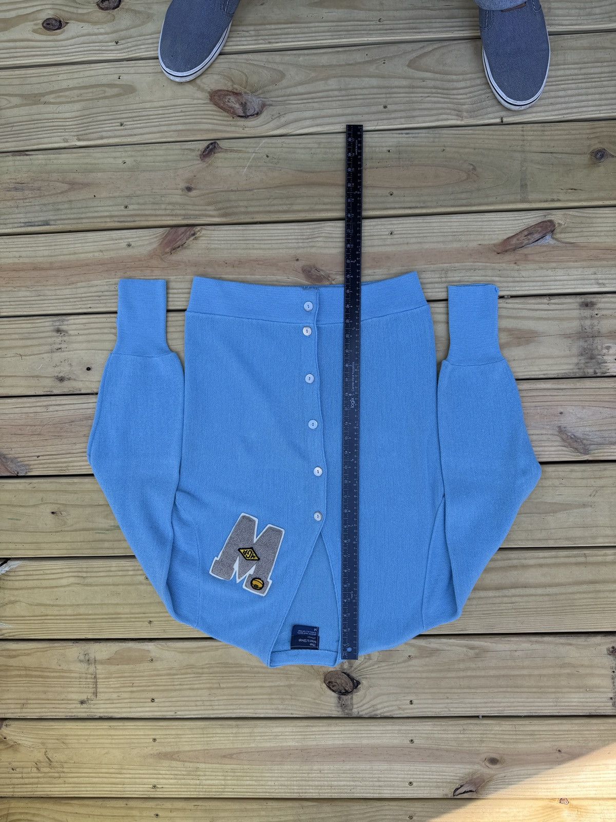 JCPenney Vintage Light Blue Varsity Sweater Size US M / EU 48-50 / 2 - 8 Thumbnail