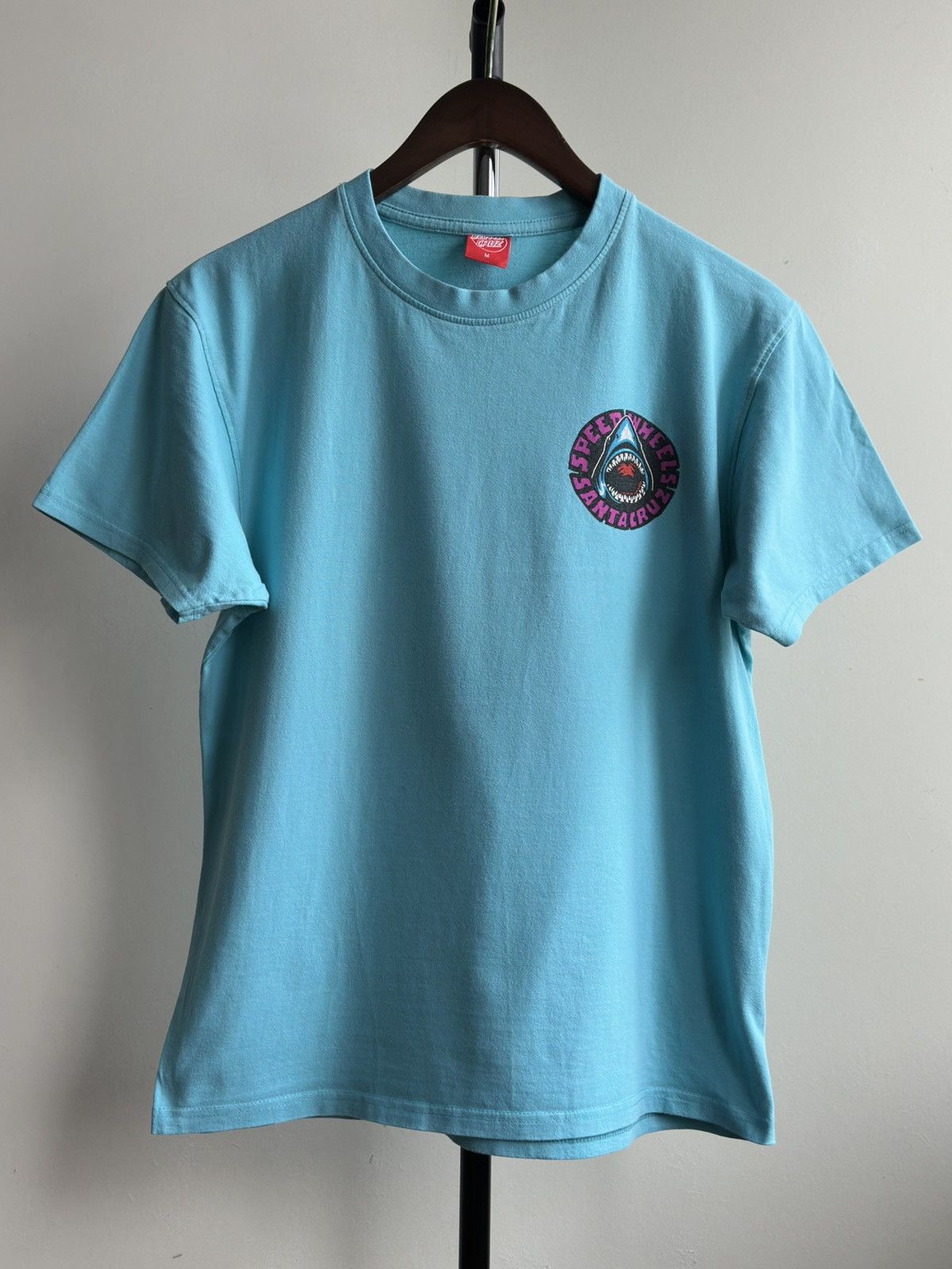 Santa Cruz Skateboards VINTAGE SANTA CRUZ SPEED WHEELS SHARKS TEE Size US M / EU 48-50 / 2 - 2 Thumbnail