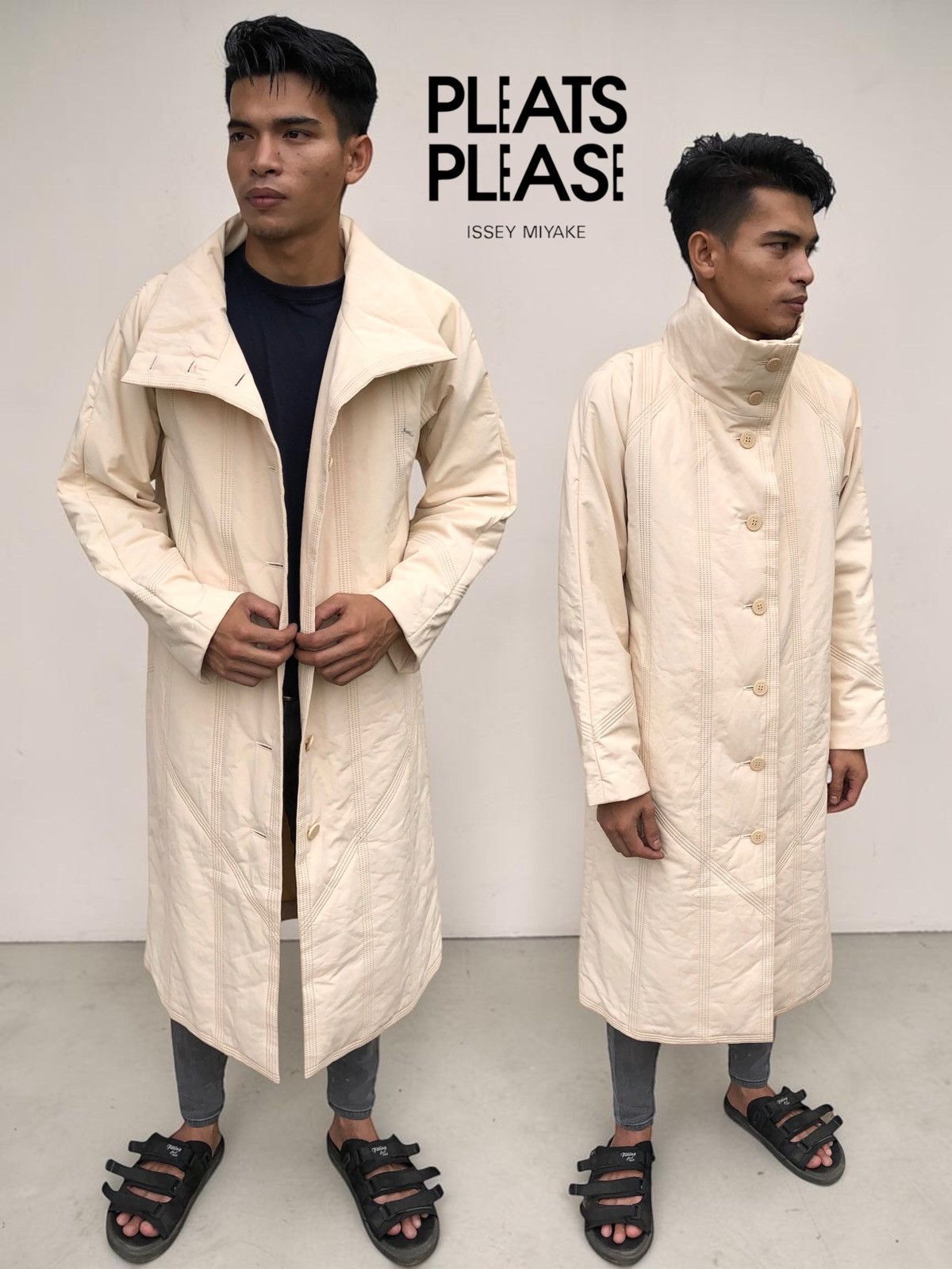 Pleats Please Issey Miyake 🔥A/W 2015 ISSEY MIYAKE PLEATS PLEASE TURTLE-NECK LONG JACKET Size US M / EU 48-50 / 2 - 1 Thumbnail