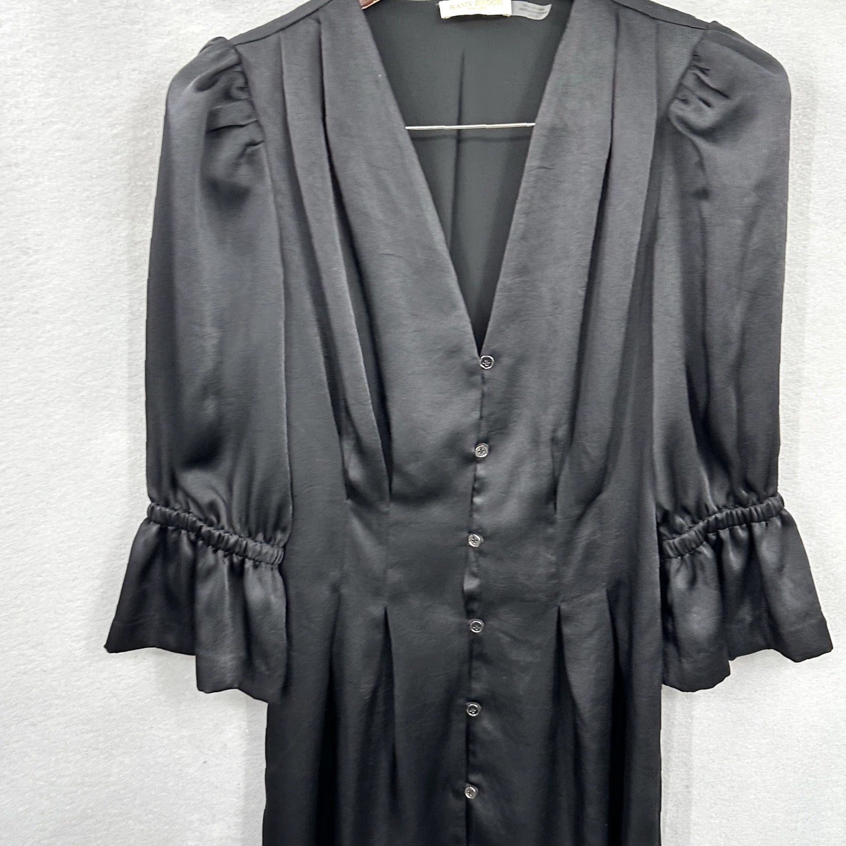 Ramy Brook Ramy Brook Mini Dress Women XS Black Minimalist Flare Sleeve Cottagecore READ Size XS / US 0-2 / IT 36-38 - 2 Thumbnail