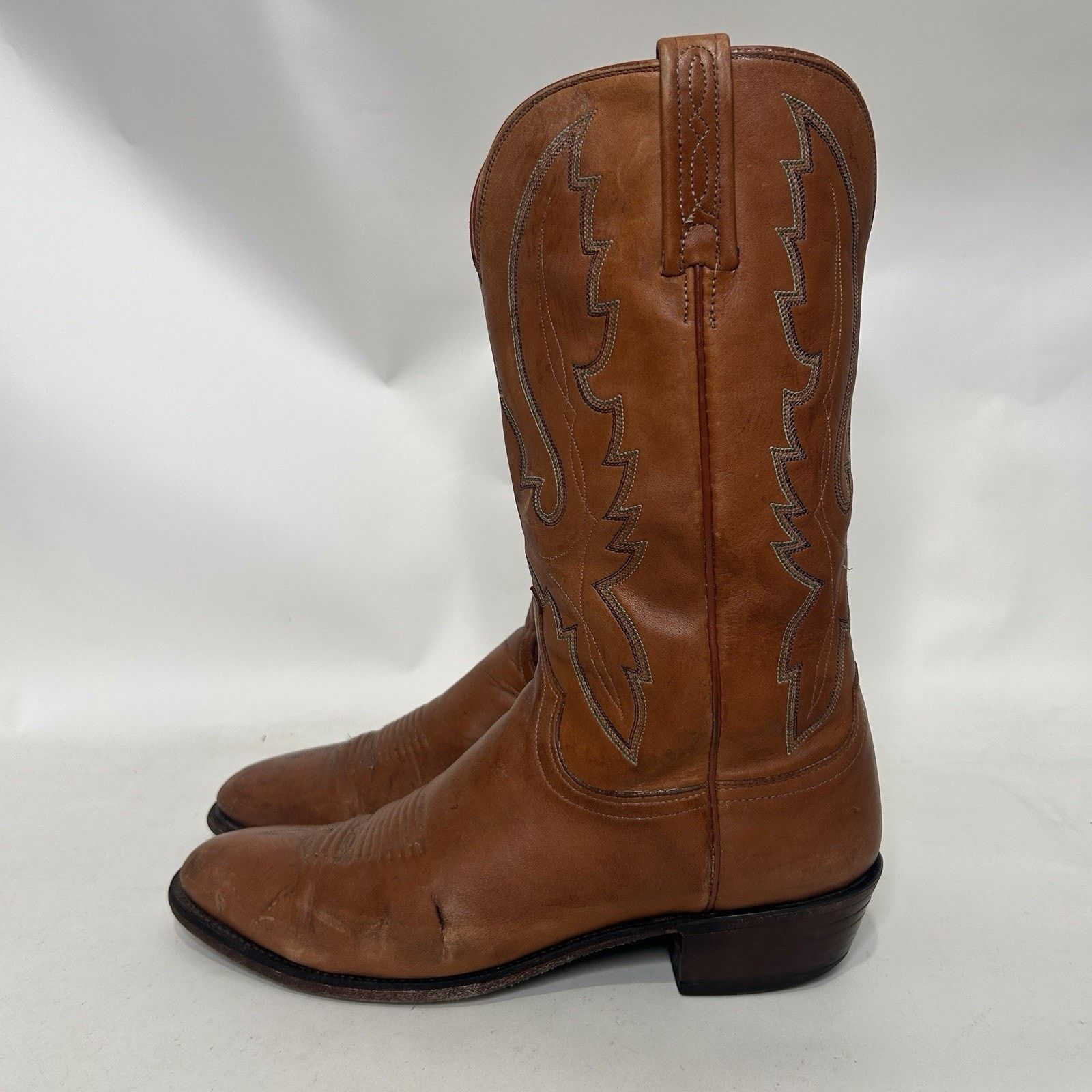 Lucchese Vintage Lucchese 1883 Cowboy Boots Style 1505 Men’s 10.5D Size US 10.5 / EU 43-44 - 6 Thumbnail