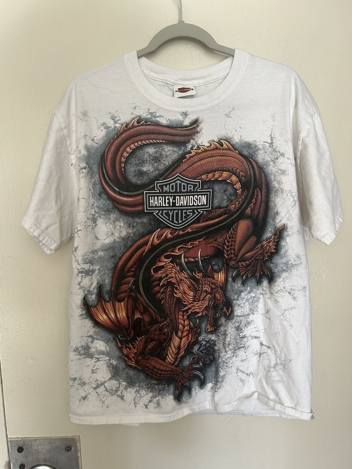 Harley Davidson × Vintage Vintage Dragon All Over Print Harley Davidson × Vintage Vintage Dragon All Over Print