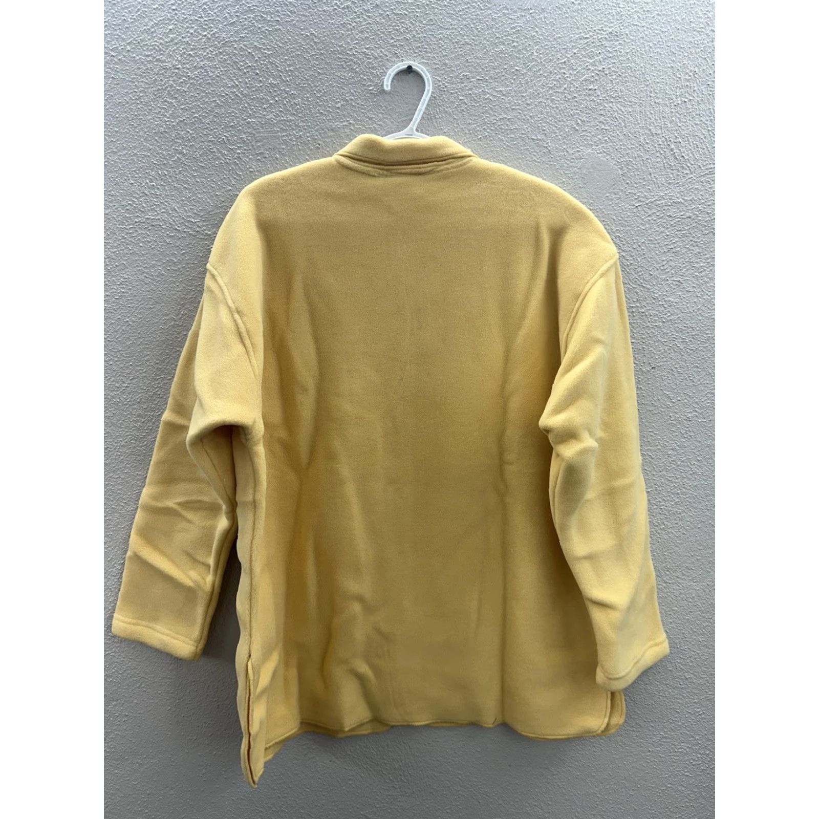Orvis VINTAGE Orvis Womens Sweater Size Large Yellow Fleece Button Up USA Made New Size L / US 10 / IT 46 - 7 Thumbnail