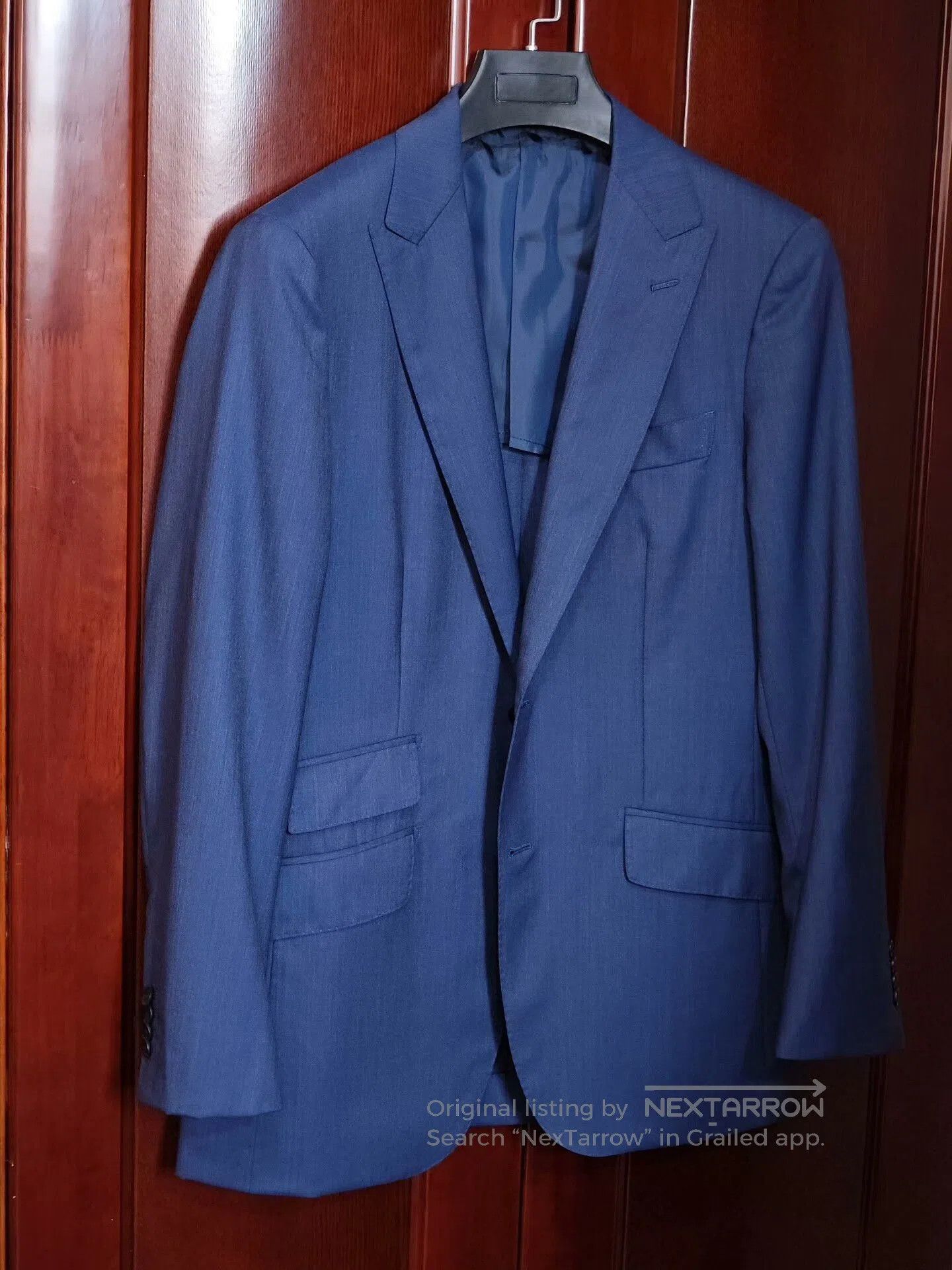 United Arrows Elegant Blue Wool Suit Jacket. Size US S / EU 44-46 / 1 - 1 Thumbnail