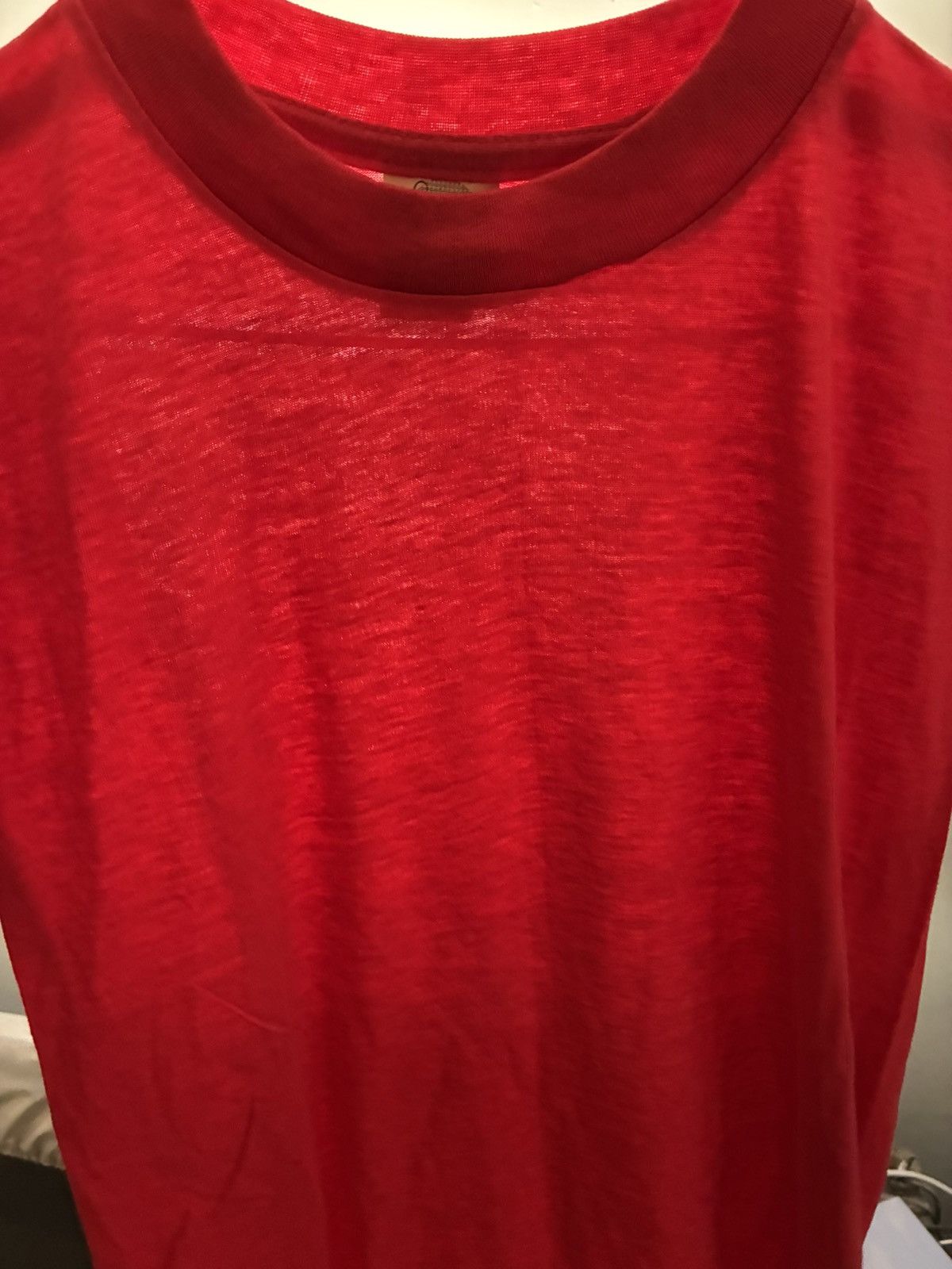 Vintage Vintage 50/50 cotton red tee Size US S / EU 44-46 / 1 - 2 Thumbnail