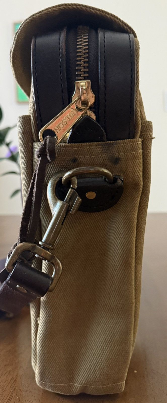 Filson Filson 256 Tan Briefcase USA Older OG Tag Size ONE SIZE - 11 Thumbnail