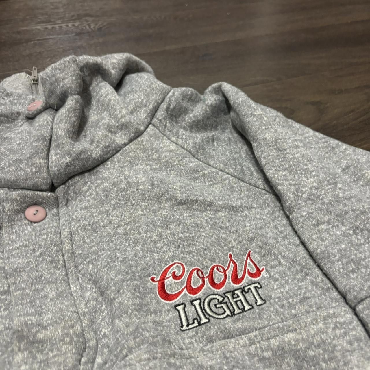 Vintage coors light quarter zip collared sweatshirt 90s M/L