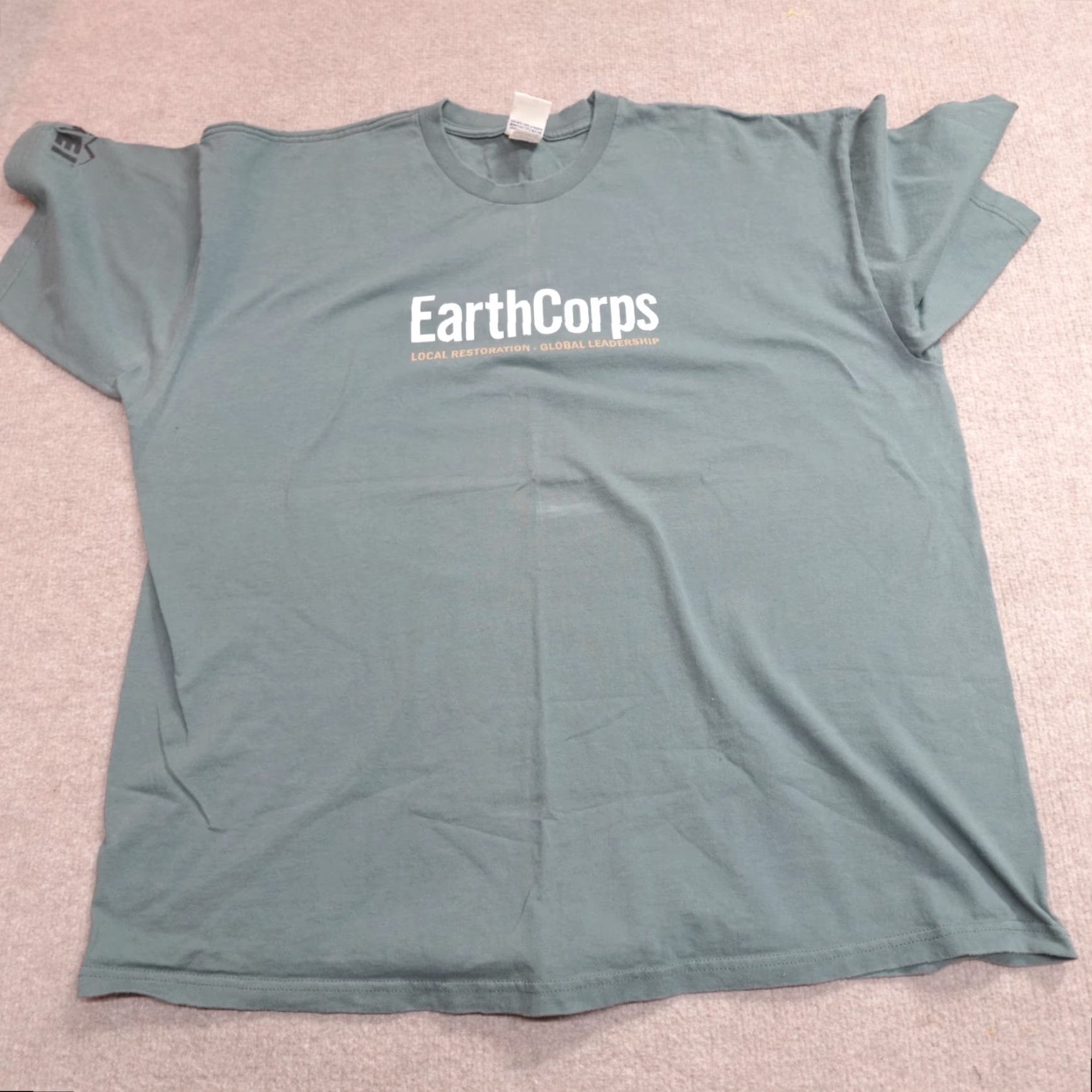 Patagonia Patagonia Shirt XL Blue Double Sided Earth Corps USA Logo T-Shirt Men Crew Neck Short Sleeve Cotton Size US XL / EU 56 / 4 - 2 Thumbnail