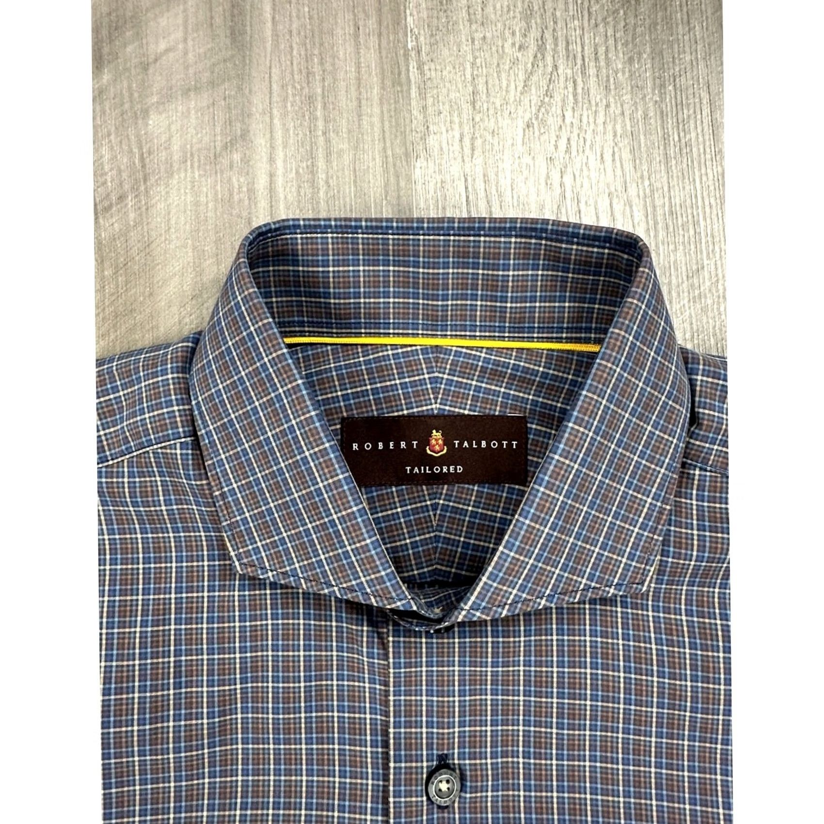 Robert Talbott Robert Talbott Long Sleeve Button Down Shirt San Carlos Toffee Plaid Medium Mens Size M Blue Color Size US M / EU 48-50 / 2 - 5 Thumbnail