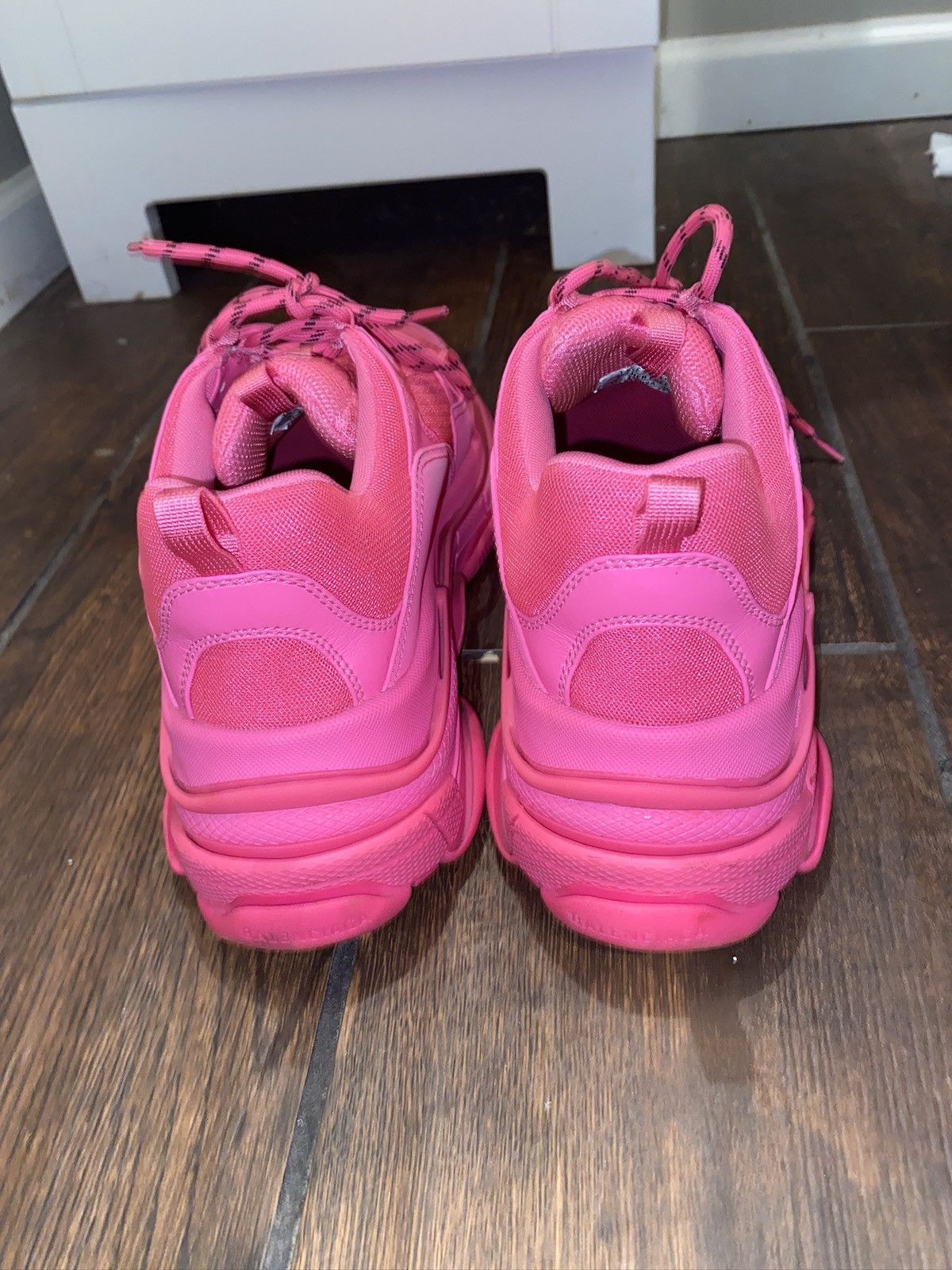 Balenciaga Balenciaga Triple S Pink Fluorescent Size US 12 / EU 45 - 4 Thumbnail